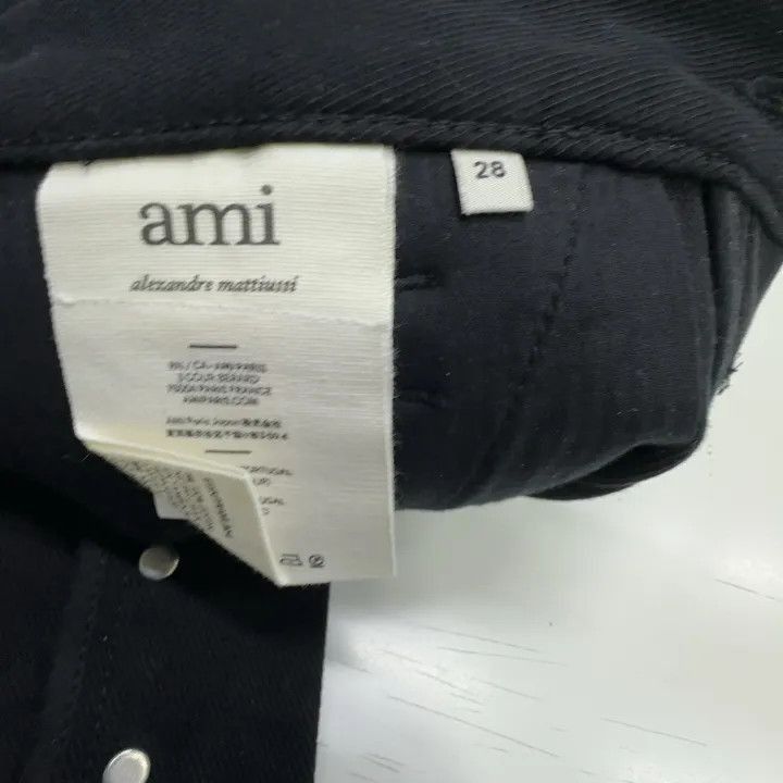 AMIPARIS Logo Print Casual Straight Pants -2507