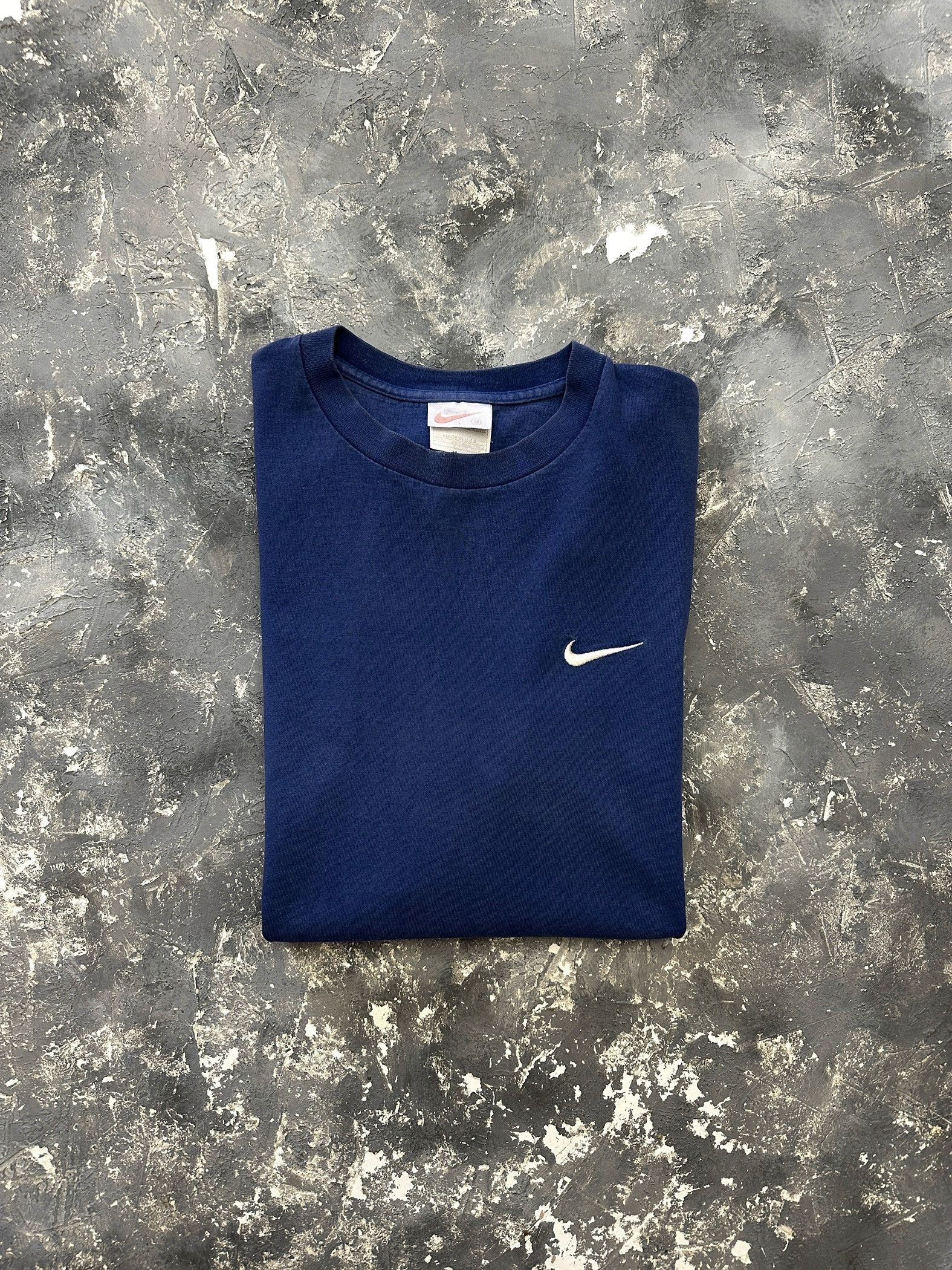 Nike × Vintage vintage 90s nike swoosh basic shirt Size US M / EU 48-50 / 2 - 2 Thumbnail