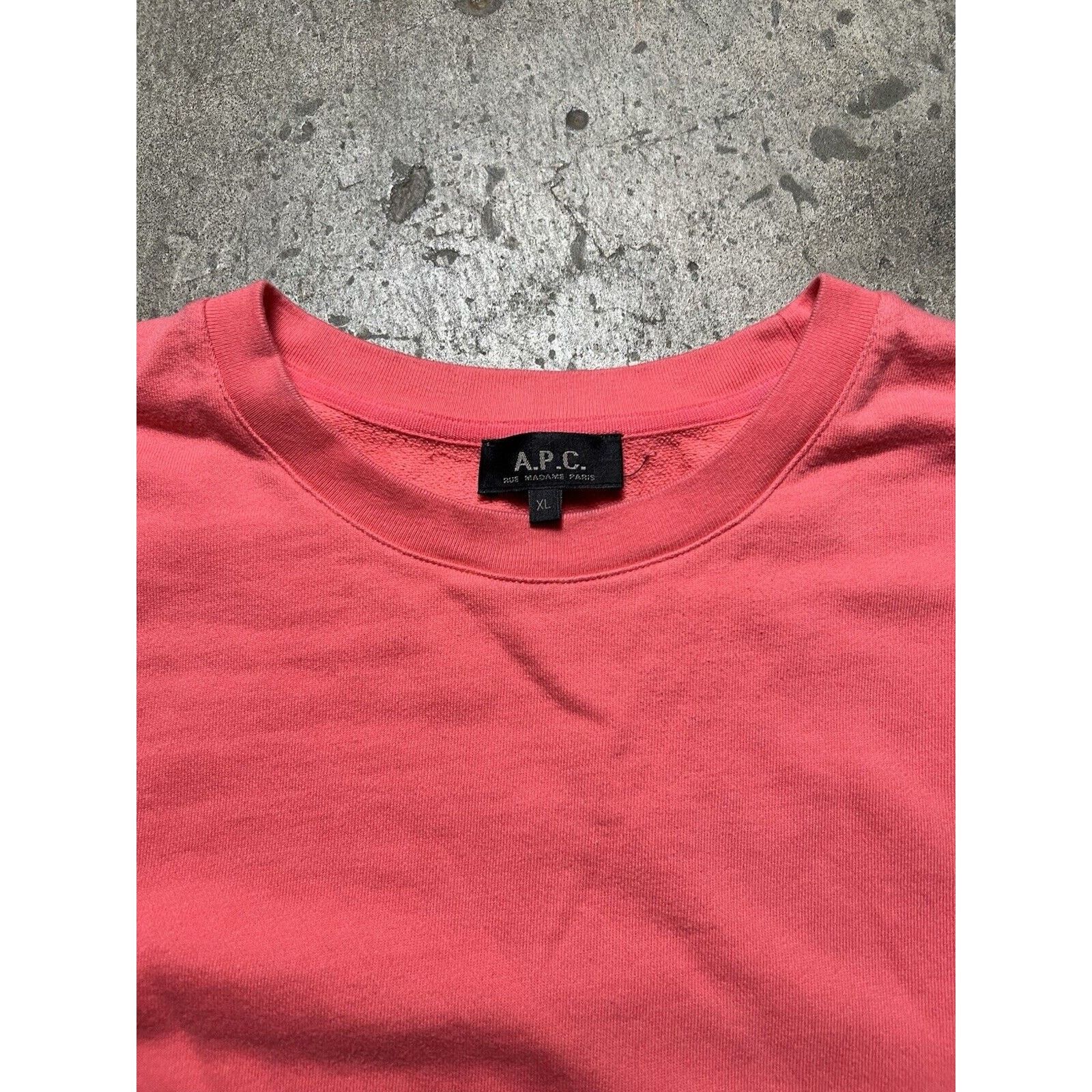A.P.C. APC Men's Long Sleeve Cotton Crew Pullover Sweatshirt XL Size US XL / EU 56 / 4 - 2 Thumbnail