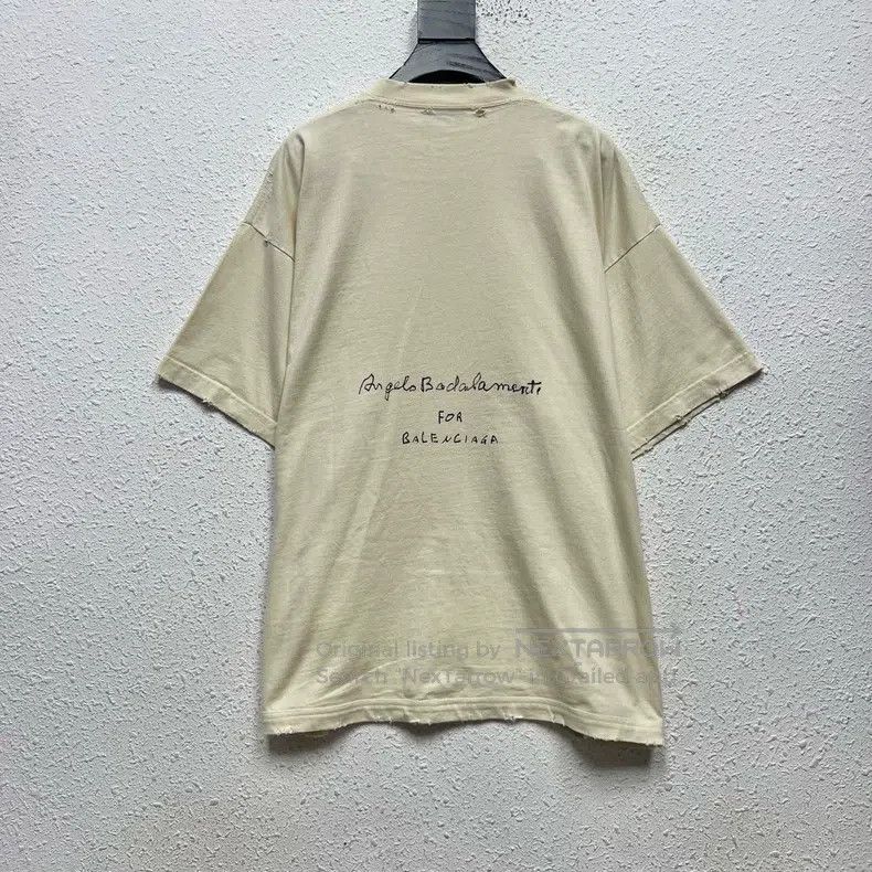 Balenciaga Balenciaga Band Collab Limited Note Print Short Sleeve T-S Size US S / EU 44-46 / 1 - 2 Thumbnail