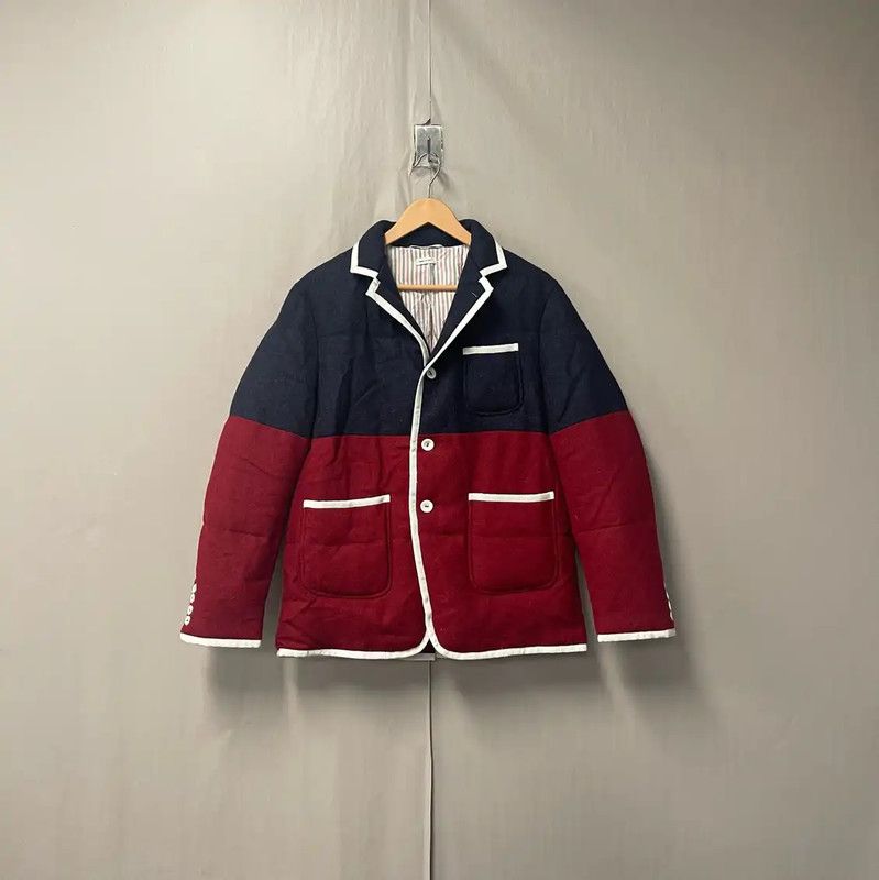 Thom Browne Thom Browne Color Block Men's Down Jacket 0089 Size US XS / EU 42 / 0 - 1 Thumbnail