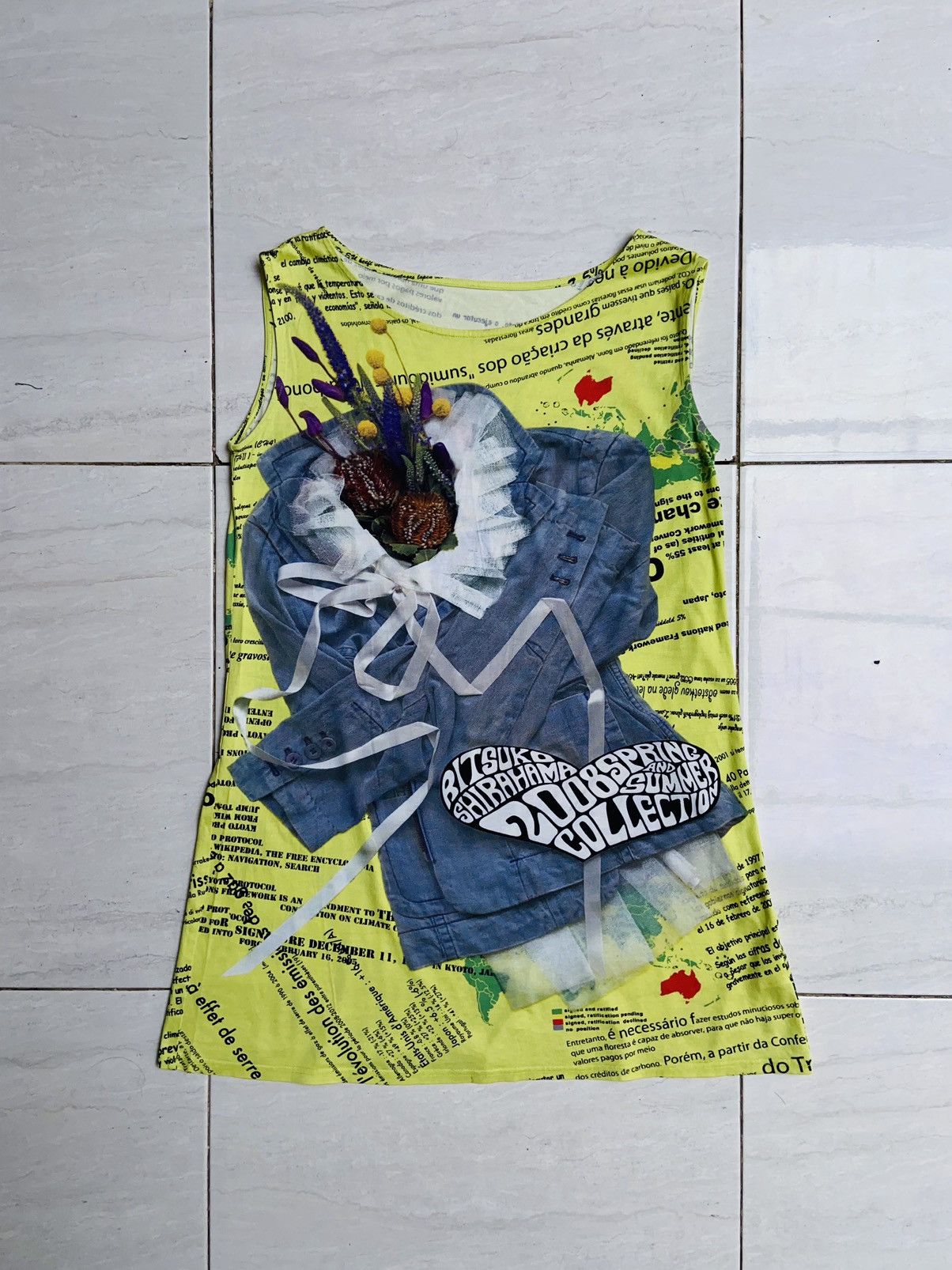 Designer RITSUKO SHIRAHAMA Sleeveless Dress Size M / US 6-8 / IT 42-44 - 8 Thumbnail