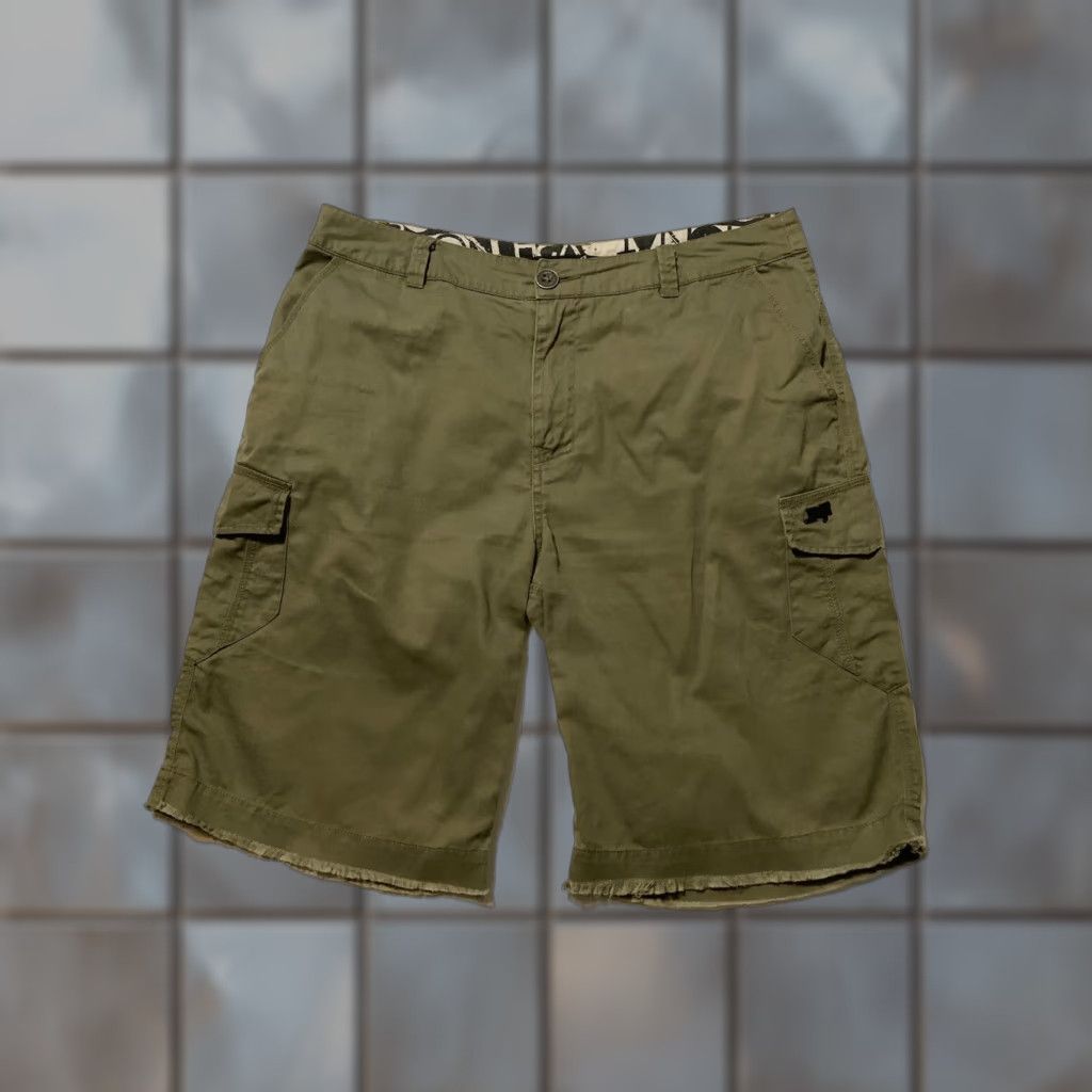 Olive VINTAGE Lost Enterprises Olive Green Cargo Utility Skate Shorts Sz. 32 Mens Size US 32 / EU 48 - 1 Thumbnail