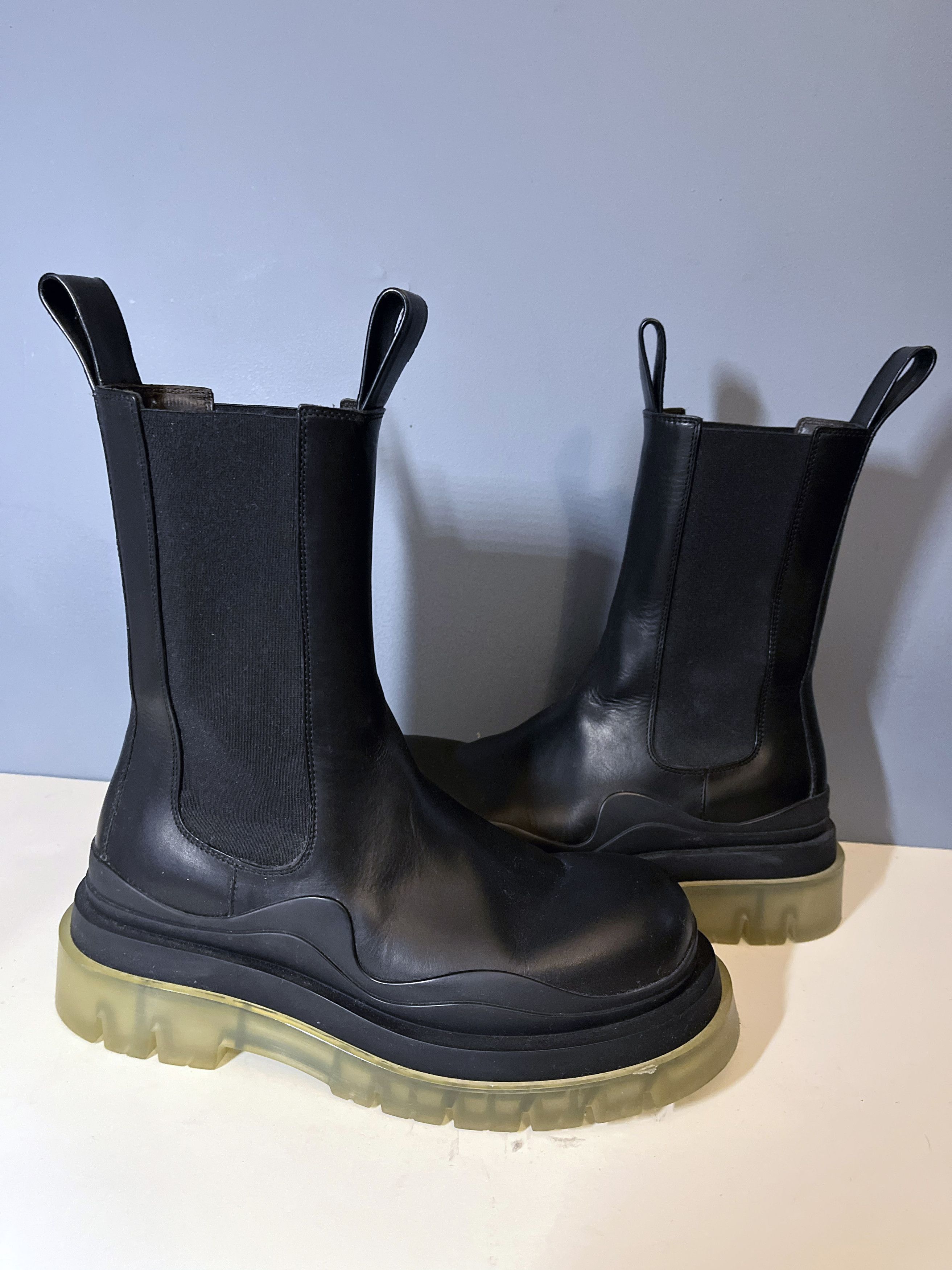 Bottega Veneta BOTTEGA VENETA BLACK TRANSPARENT TIRE BOOTS EU 42/ US 10 Size US 9 / EU 42 - 4 Thumbnail
