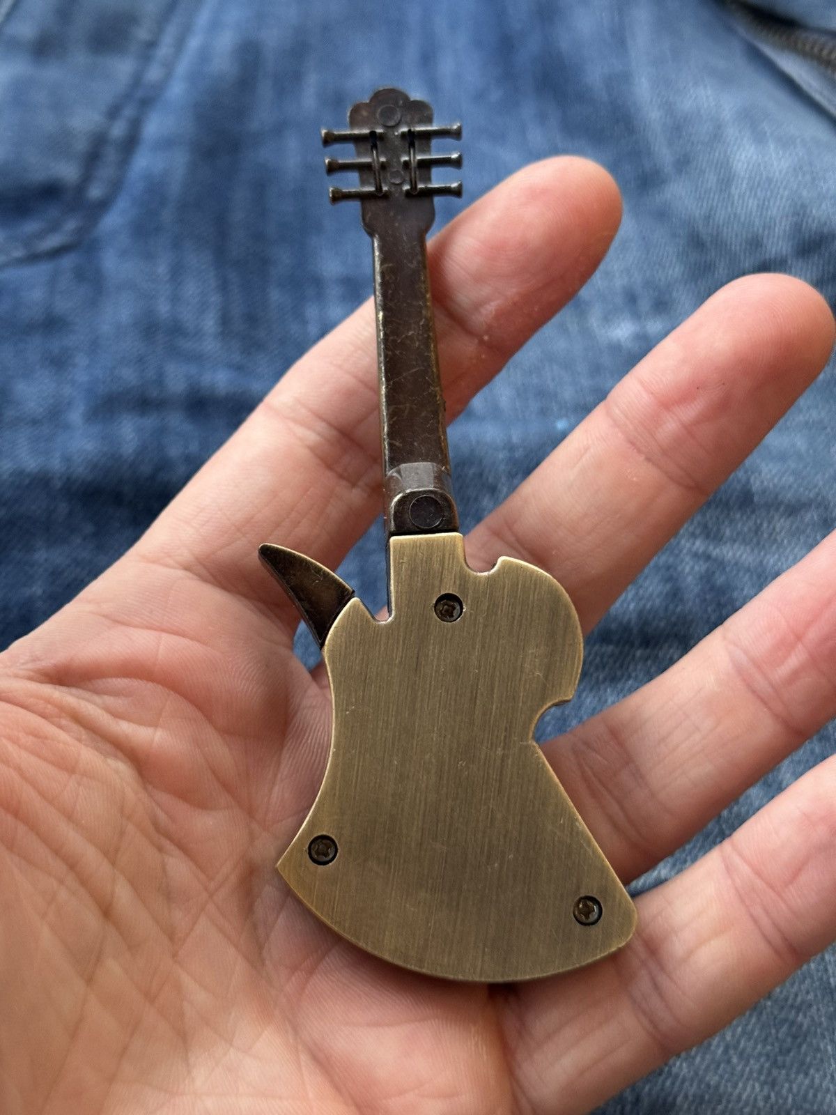 Vintage Vintage WORK LIGHTER keychain Guitar Cigar Lighter Size ONE SIZE - 3 Thumbnail