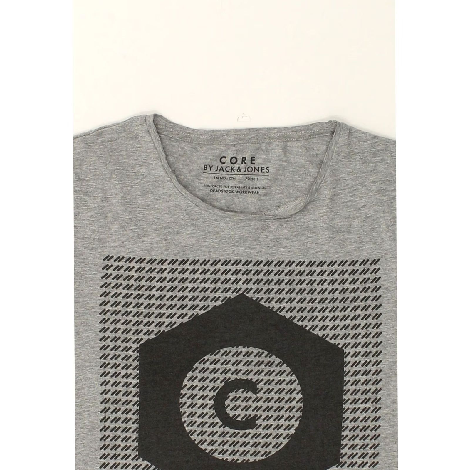 Jack & Jones JACK & JONES Mens Graphic T-Shirt Top Small Grey AZ53 Size US S / EU 44-46 / 1 - 3 Thumbnail