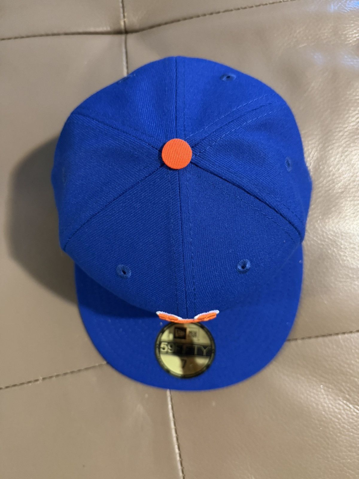 New Era New Era 59FIFTY NY Mets Royal/Orange logo Fitted Hat Sz. 7 Size ONE SIZE - 2 Thumbnail