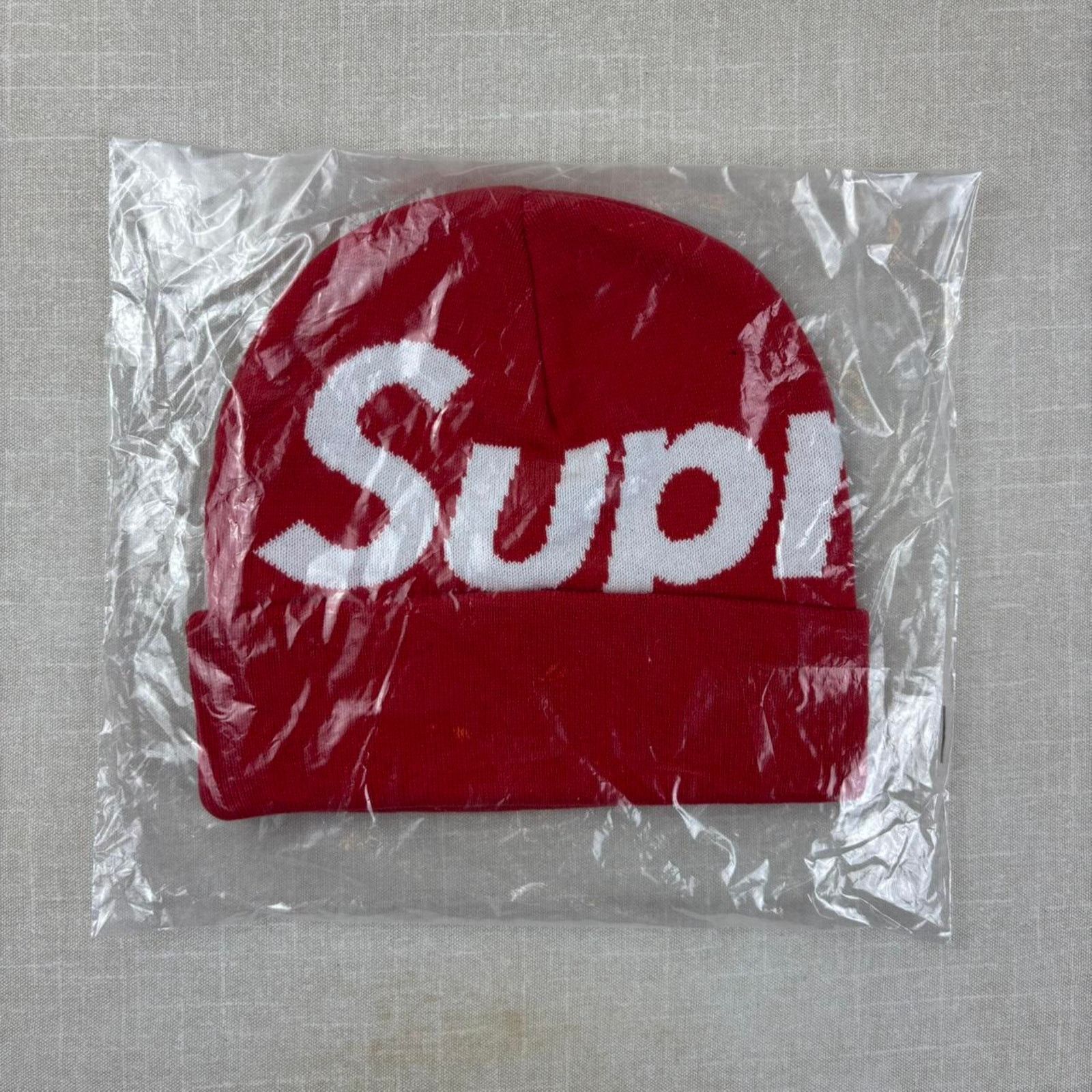 Supreme 🚨 FW25 Supreme Big Logo Beanie “Red” OS Size ONE SIZE - 3 Thumbnail