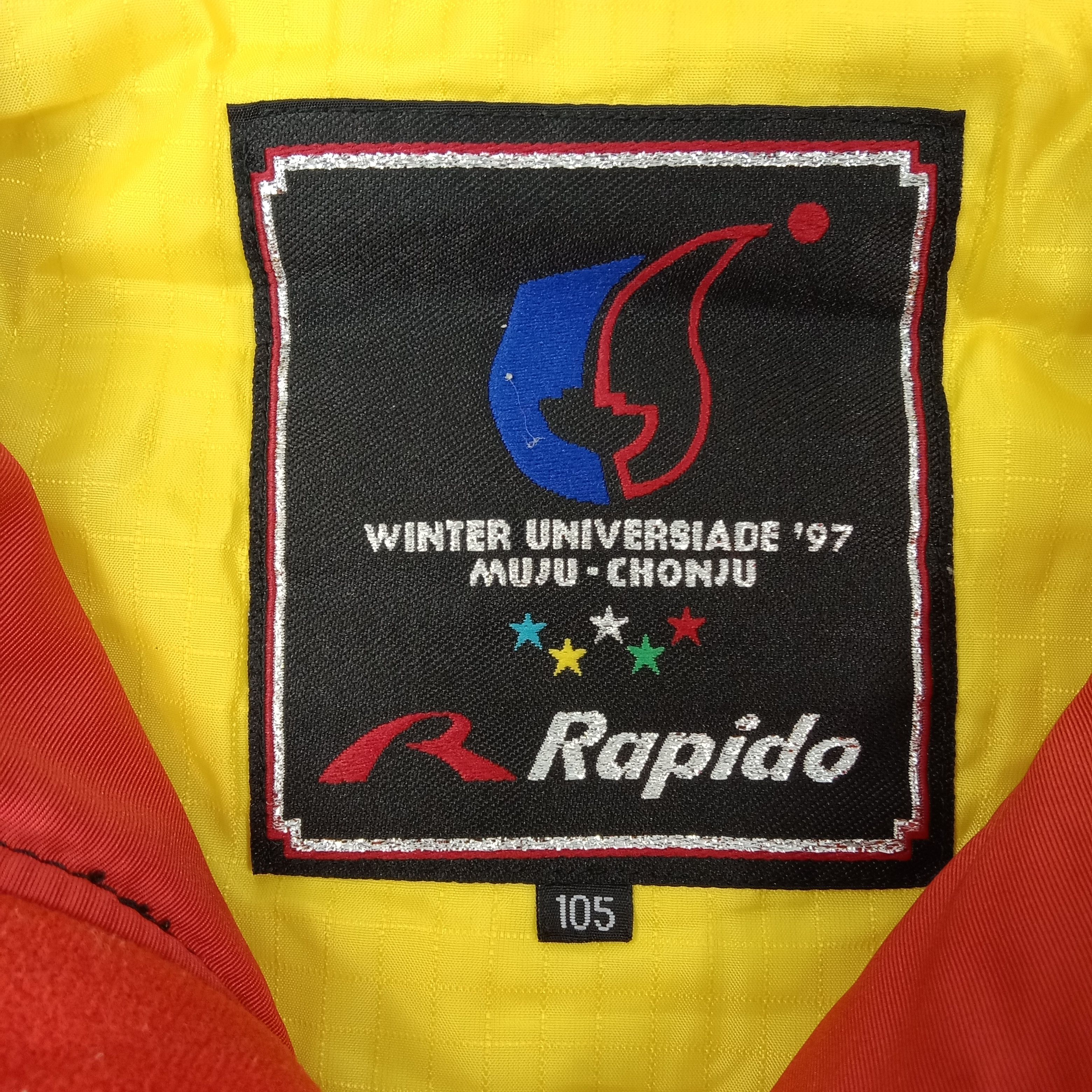 Japanese Brand Rapido Winter Universiade Jacket Hoodie C251N4 Size US XXL / EU 58 / 5 - 6 Thumbnail