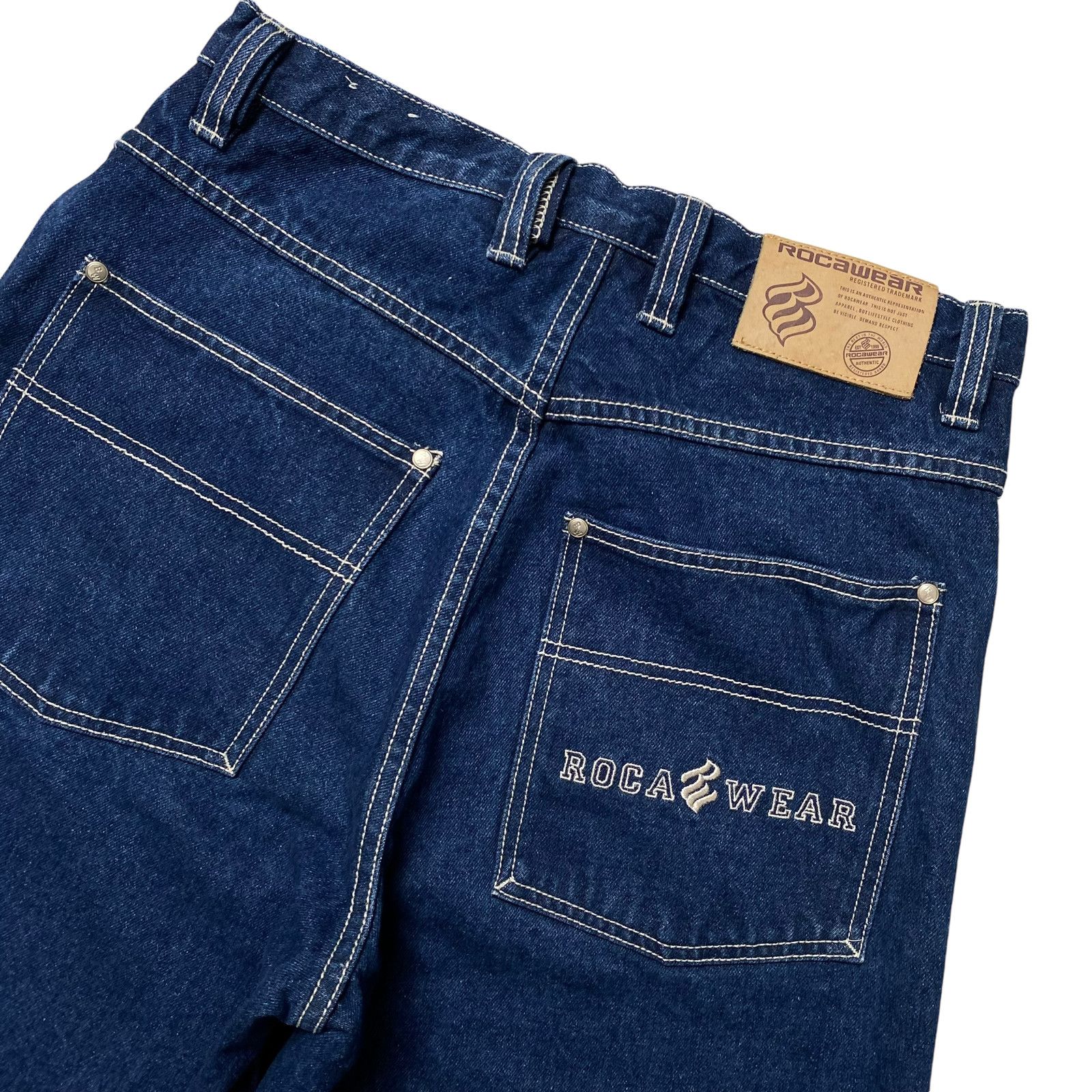 Rocawear Roca Wear Navy Denim Jorts Size US 30 / EU 46 - 4 Thumbnail