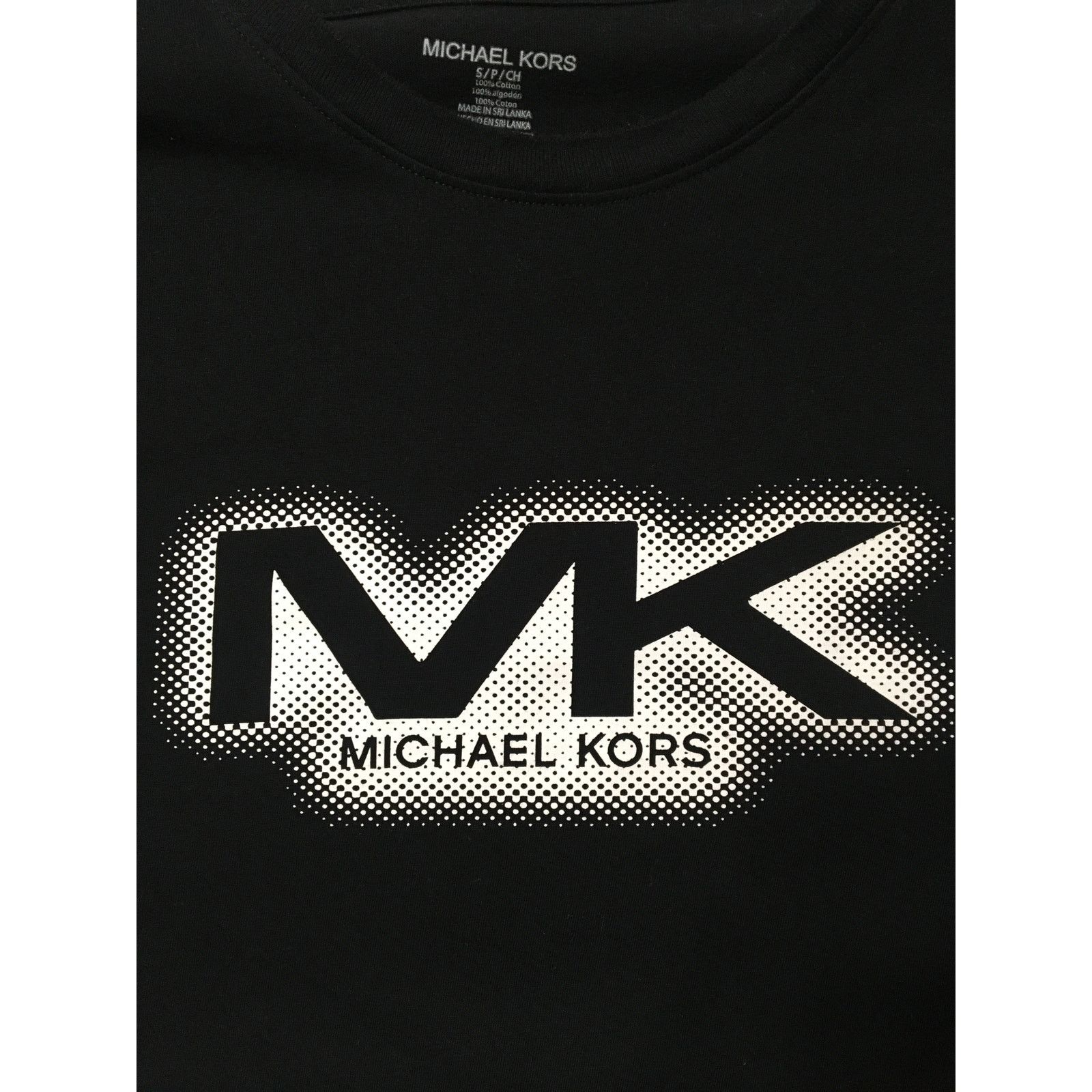 Michael Kors MK Michael Kors Small Black T-shirt Short Sleeve Scoop Neck Size US S / EU 44-46 / 1 - 4 Thumbnail
