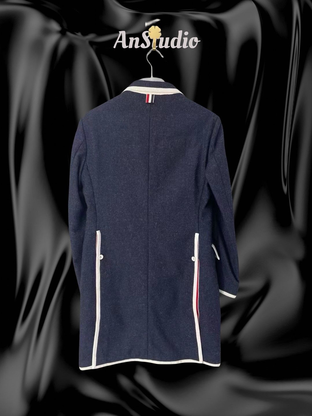 Thom Browne Thom Browne Bicolor Wool Chesterfield Overcoat Size US S / EU 44-46 / 1 - 2 Thumbnail