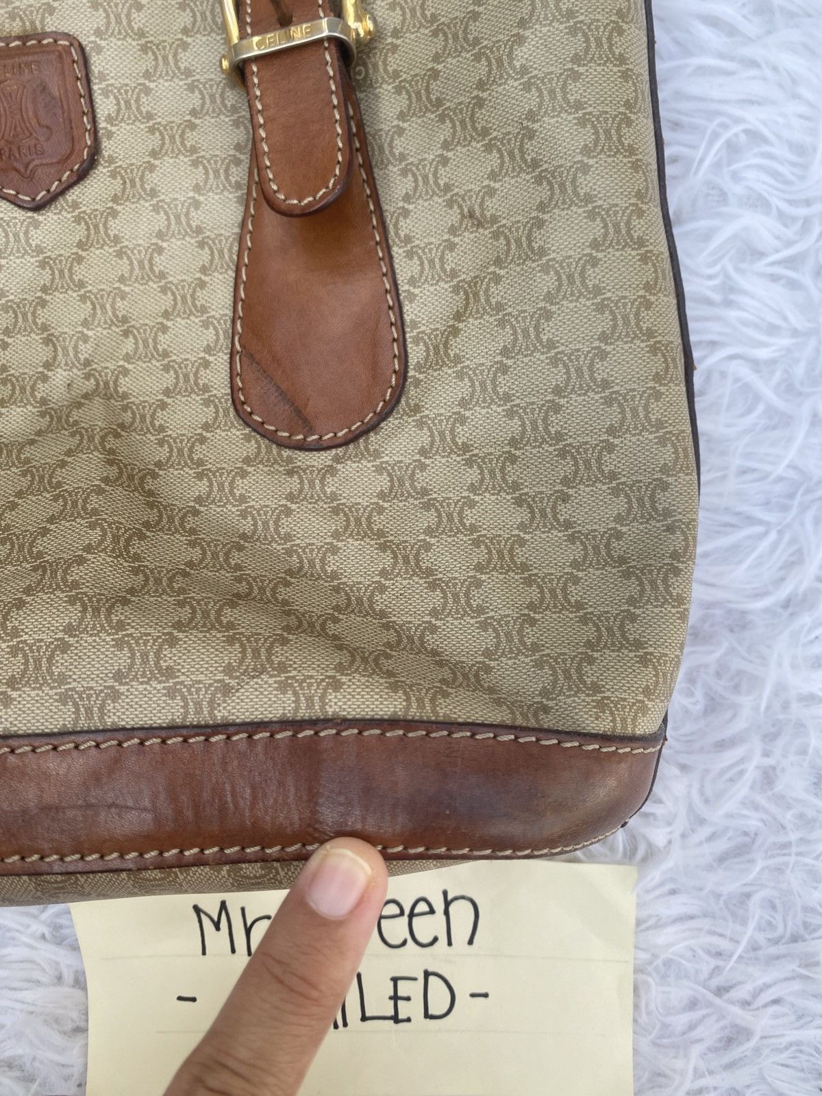 Celine Rare CELINE Monogram Handle Bag Size ONE SIZE - 19 Thumbnail