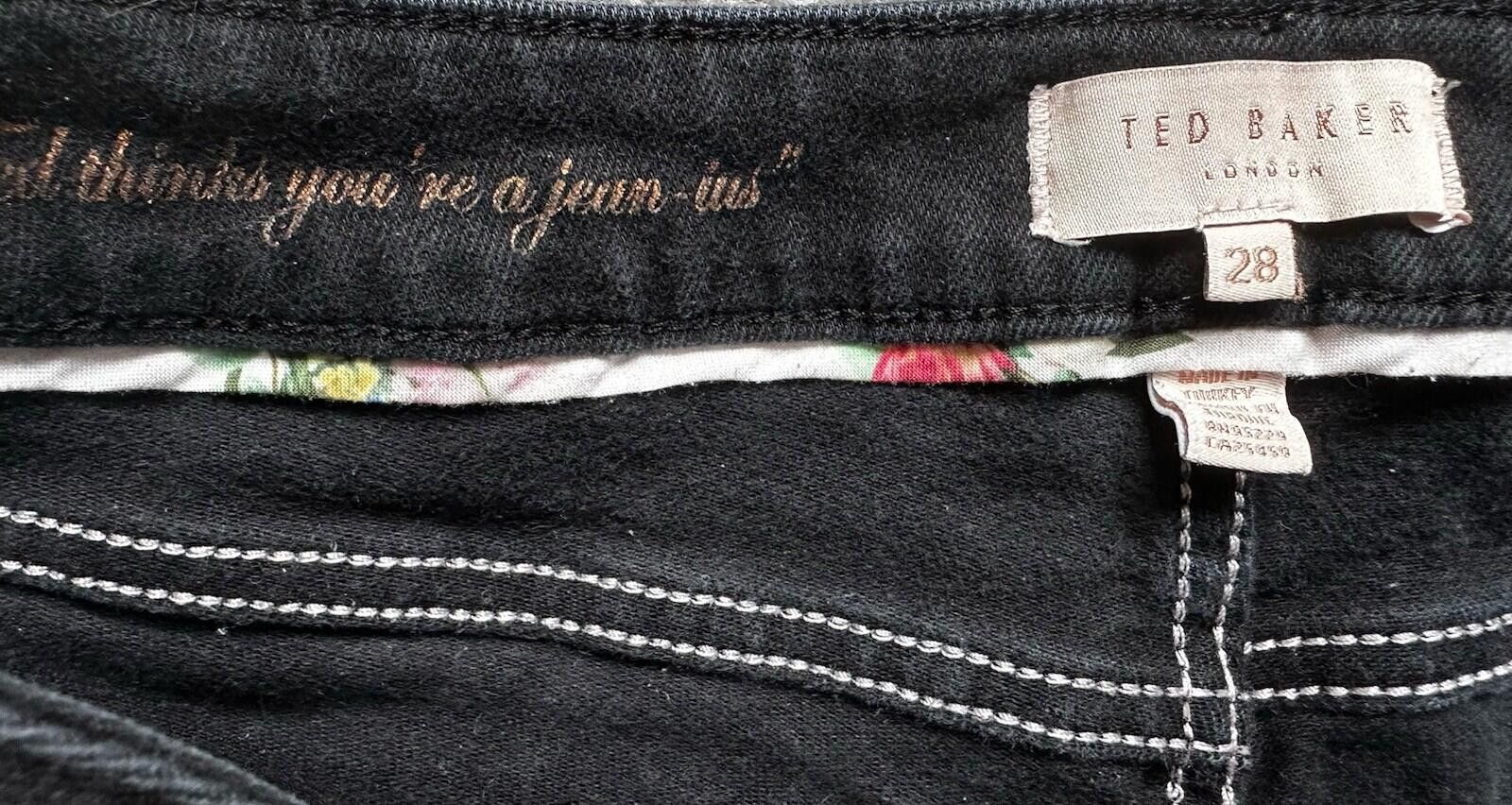 Other Ted Baker London Womens Massiee Skinny Jeans Size 28 Black Size 28" / US 6 / IT 42 - 2 Thumbnail