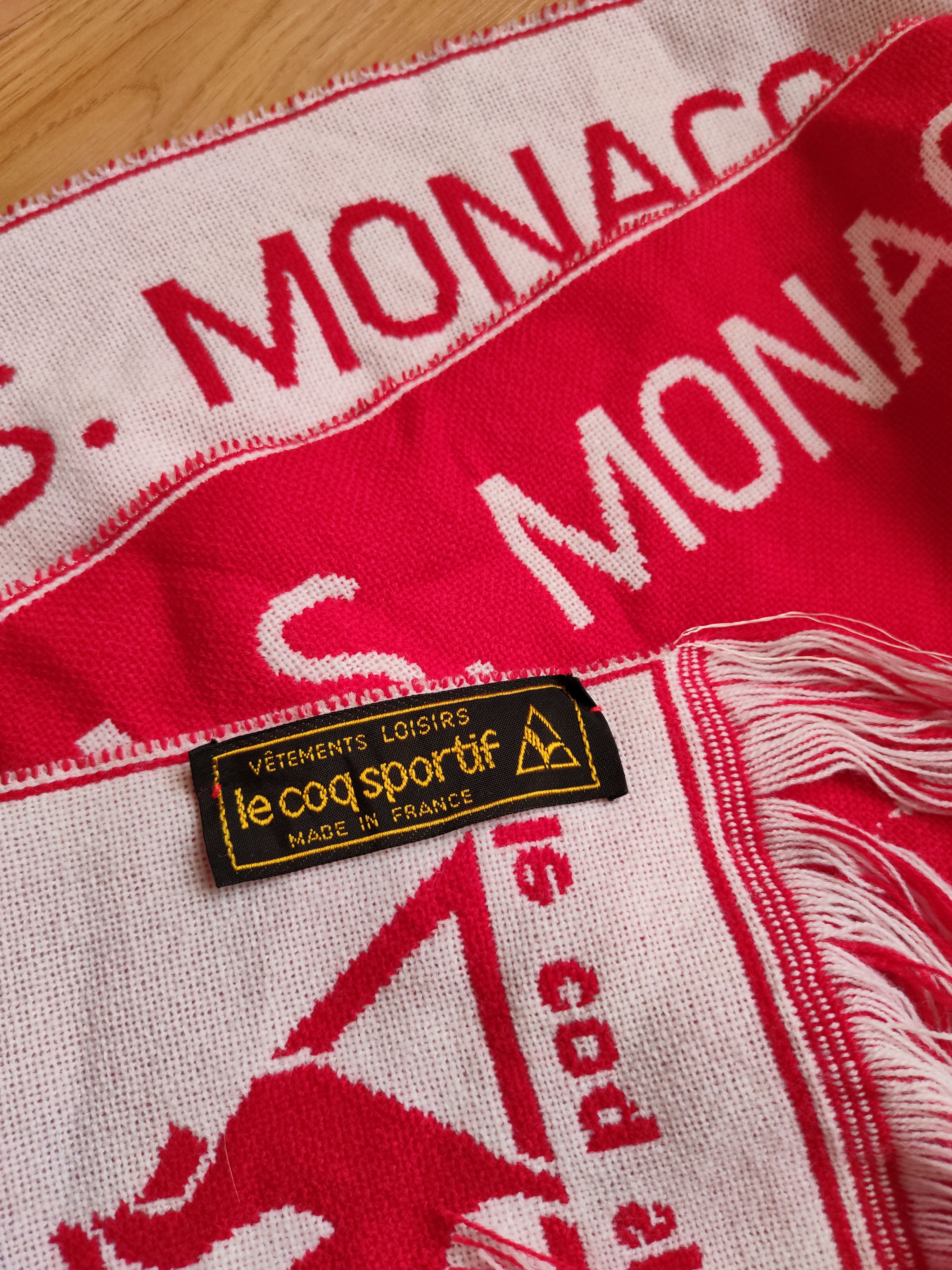 Le Coq Sportif Vintage scarf Le Coq Sportif A.S. Monaco Vetements Loisirs Size ONE SIZE - 3 Thumbnail