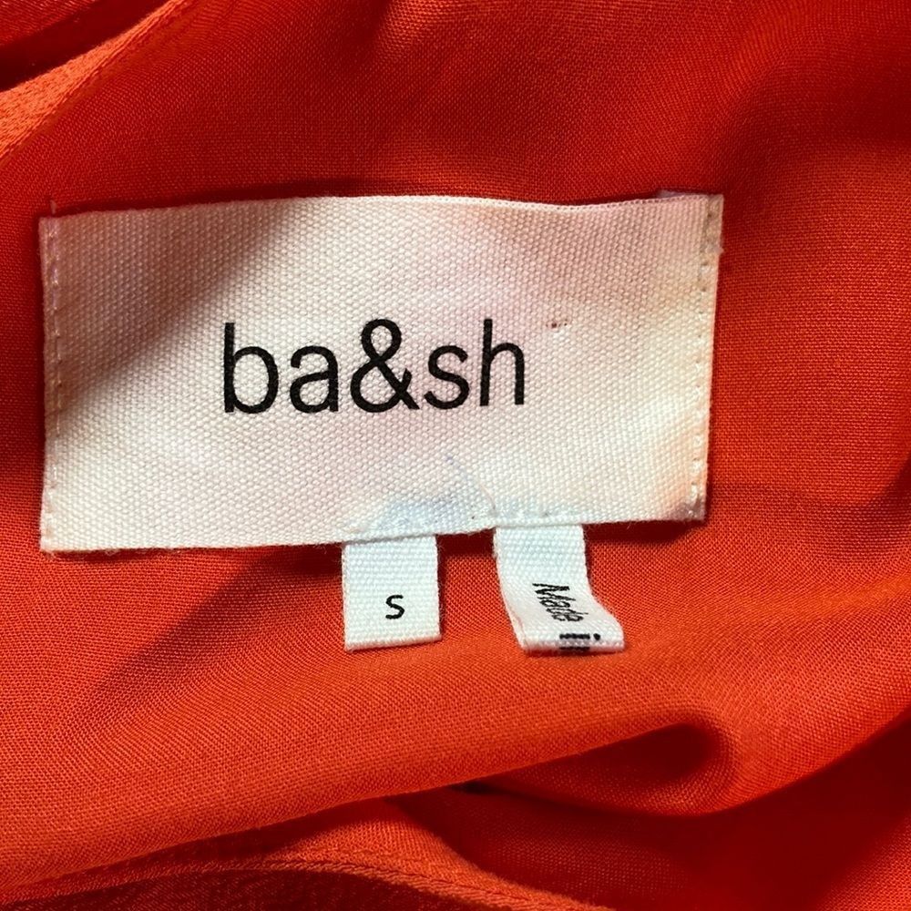 ba&sh ba&sh Bonica Orange Dress Womens Size 4 Side Cut Out Detail Size S / US 4 / IT 40 - 3 Thumbnail