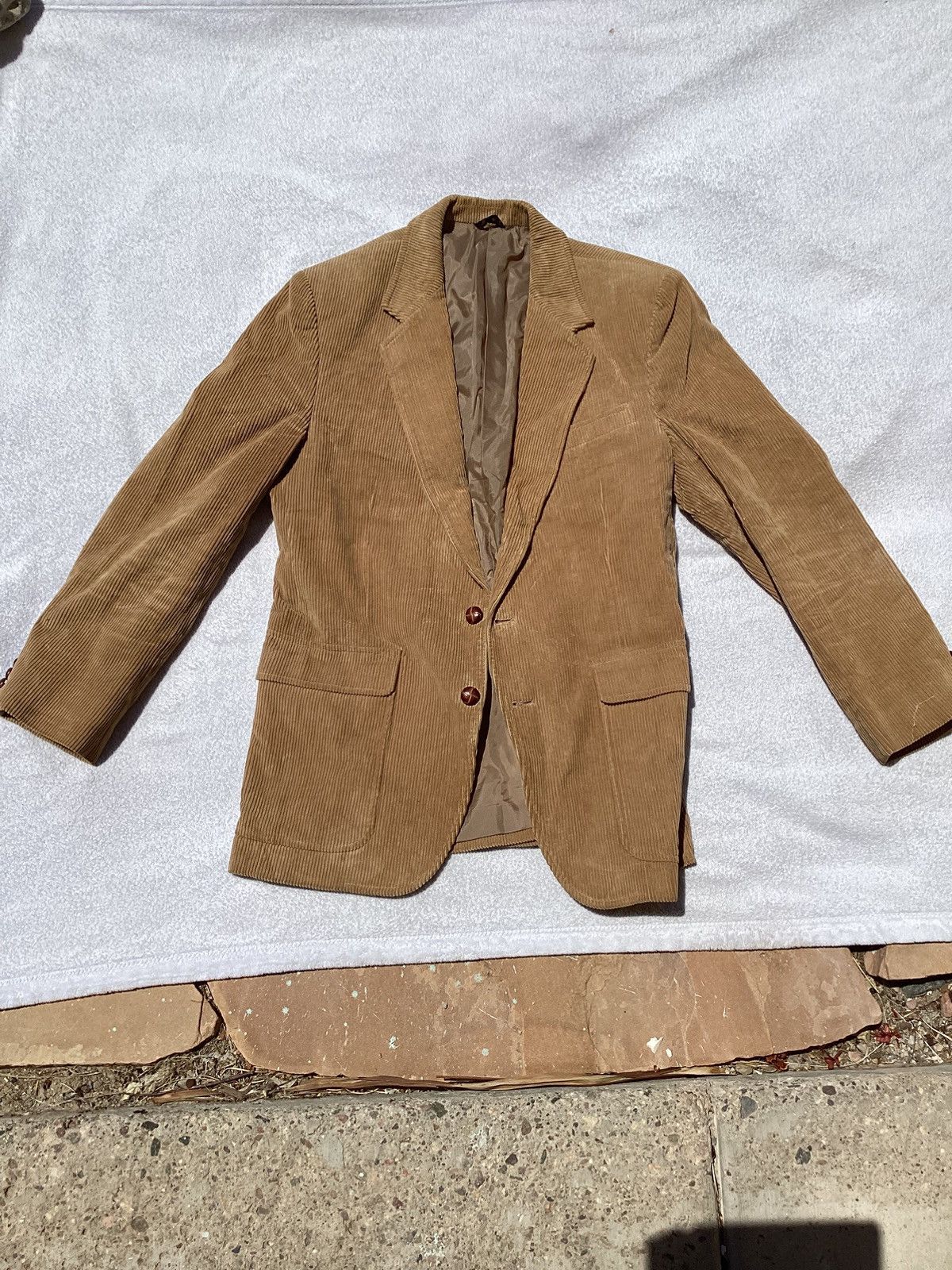Other Vintage 1990s/Y2K classic directions corduroy tan blazer top Size 38L - 1 Thumbnail