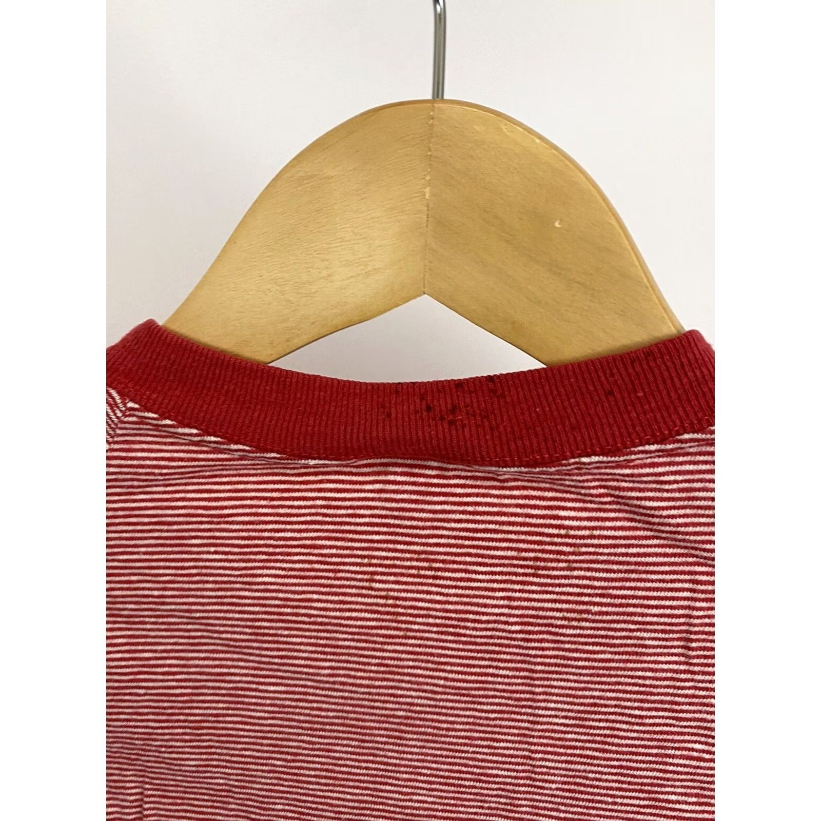 Champion VINTAGE 70s Champion Striped T-Shirt Size S Red USA Mens Size US S / EU 44-46 / 1 - 5 Thumbnail