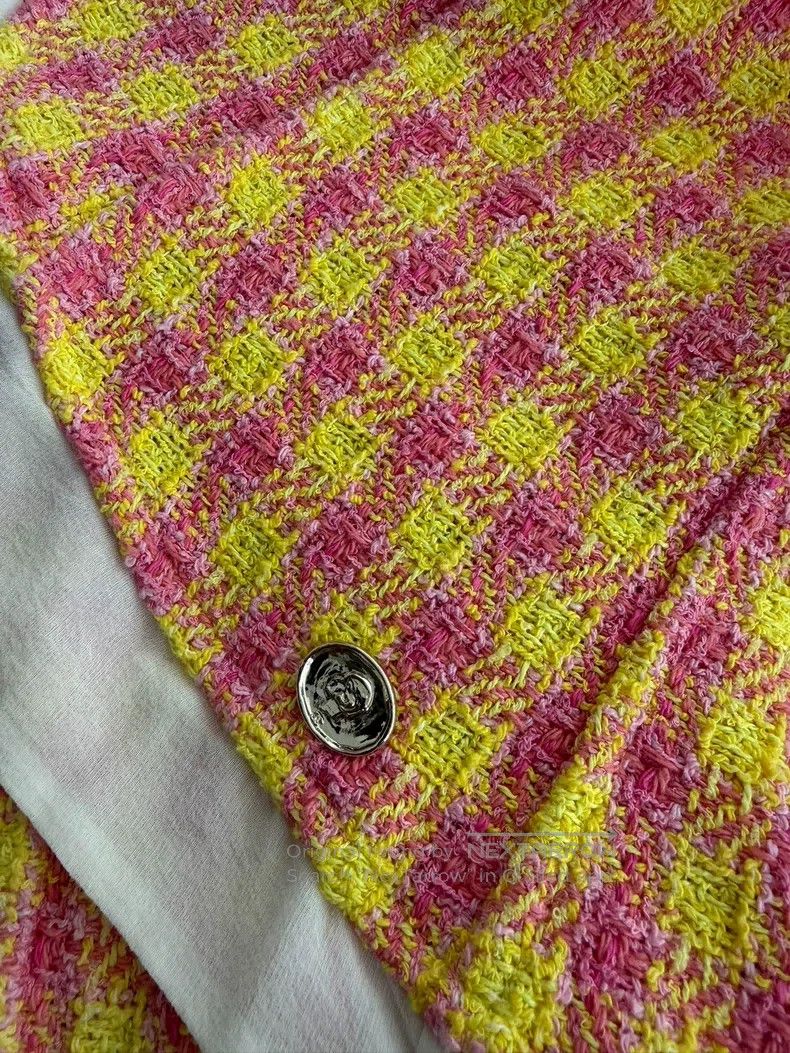 Chanel Chanel 25S stitching tie bow tweed short sleeve Size XXS / US 00 / IT 34 - 3 Thumbnail