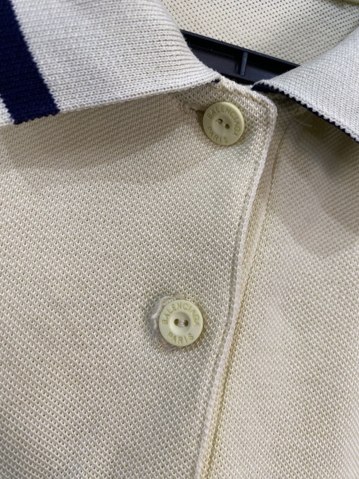Balenciaga Balenciaga Spellout Polo Golf Tee Size US M / EU 48-50 / 2 - 6 Thumbnail