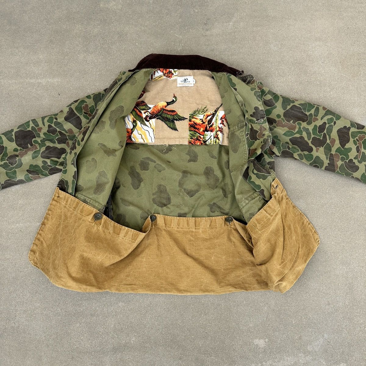 Vintage 70'S Black Sheep Camouflage Duck Hunter Camo Duck Jacket Size US S / EU 44-46 / 1 - 5 Thumbnail