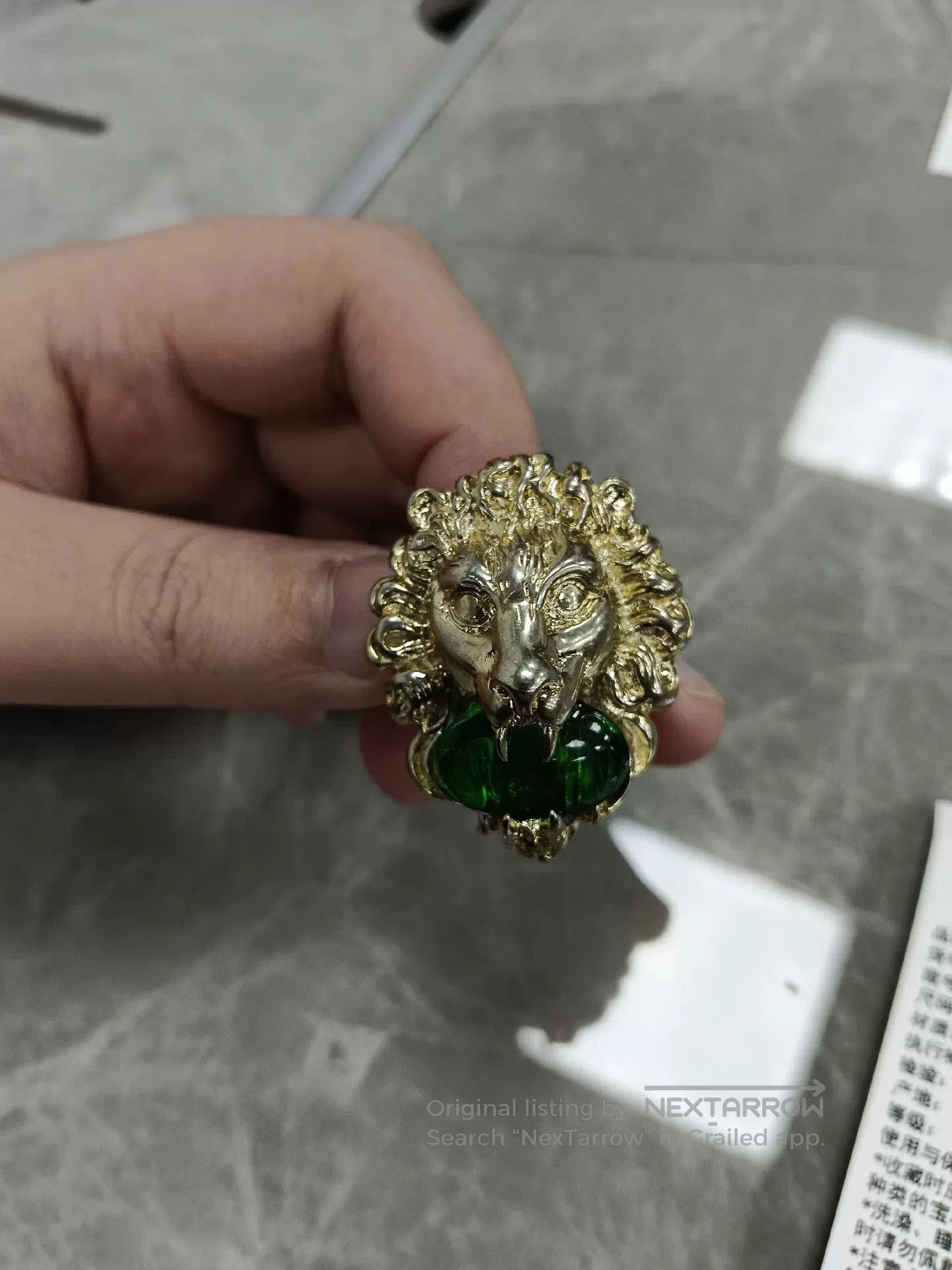 Gucci gucci lion head ring size 19. Size ONE SIZE - 3 Thumbnail