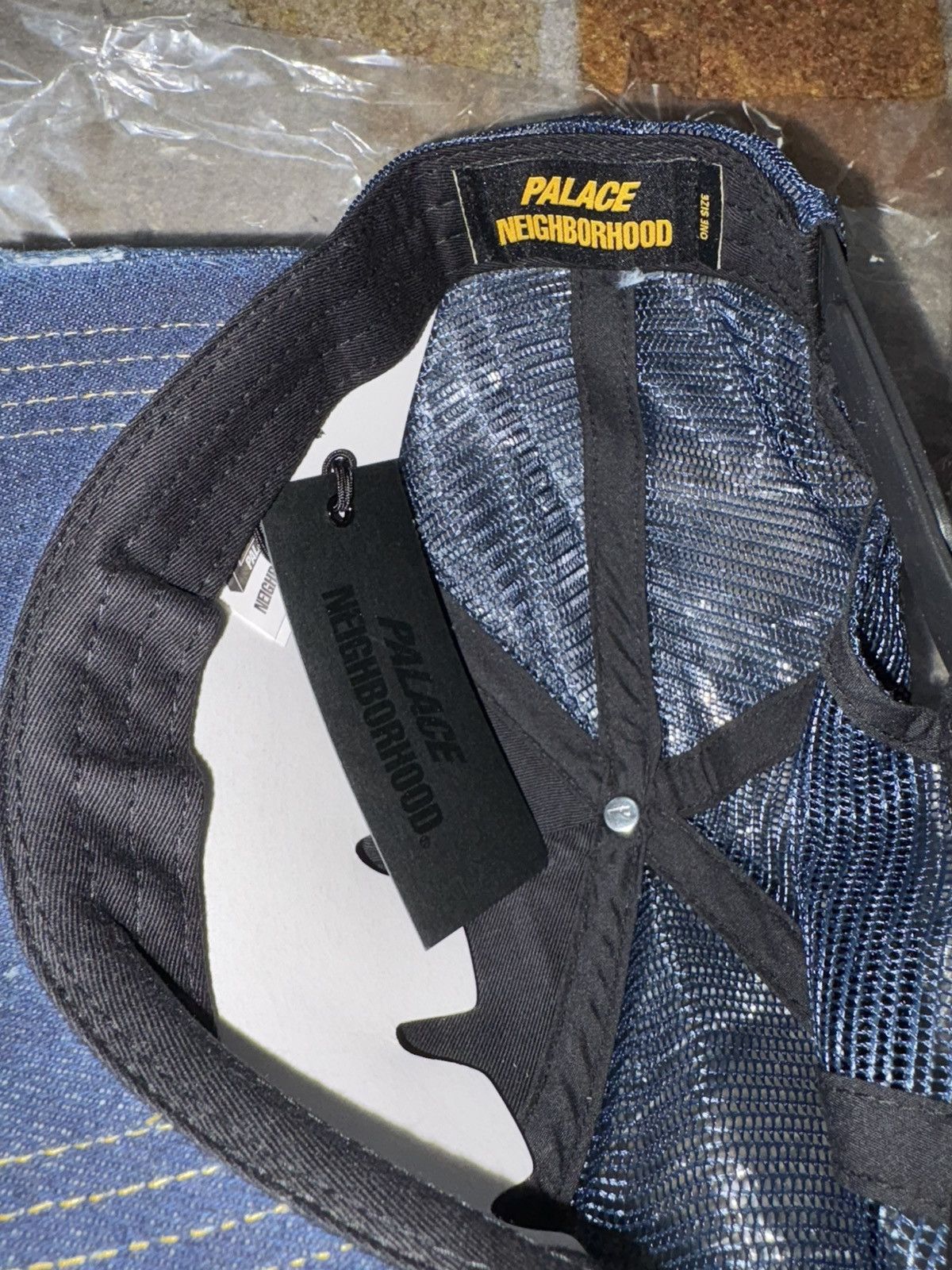 新品　Palace Neighborhood Mesh Trucker Blue Palace x Neighborhood Mesh Trucker Navy