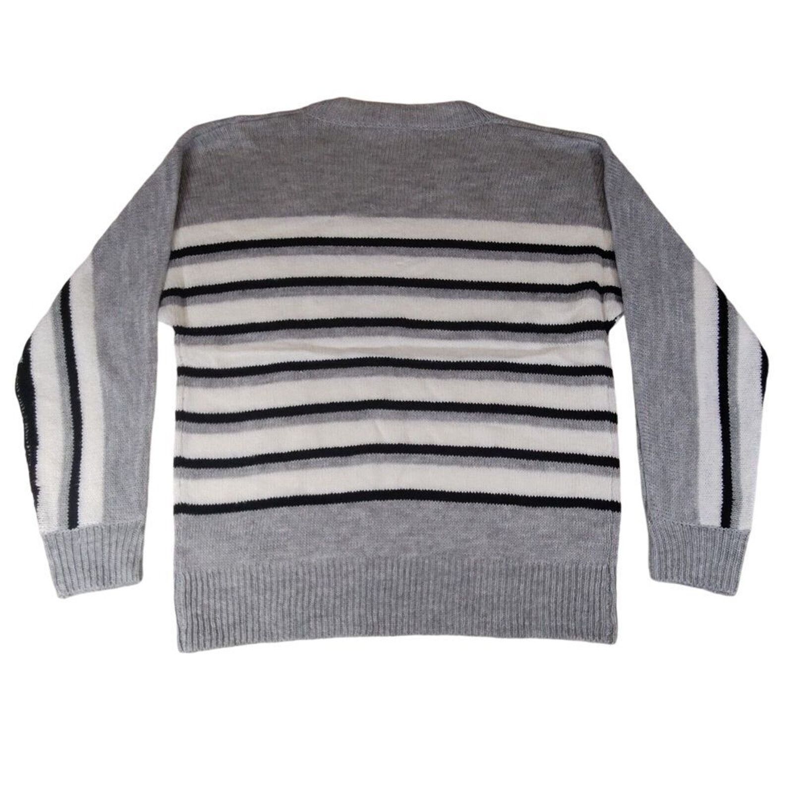 & Other Stories Andree By Unit Sweater Striped Gray White Black Womens Small Size S / US 4 / IT 40 - 2 Thumbnail