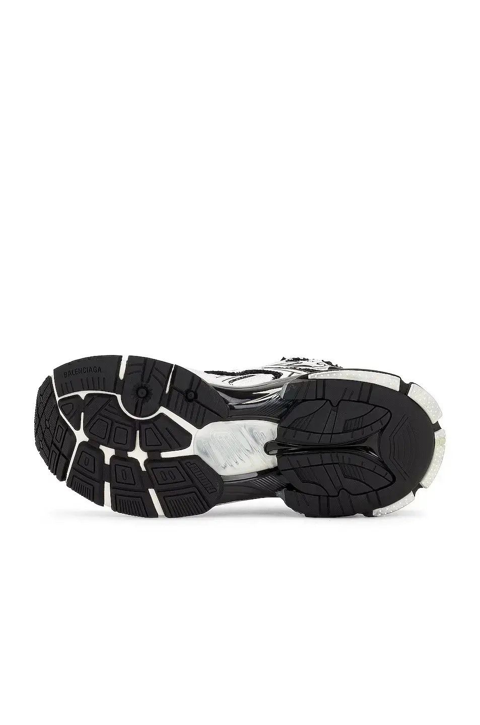 Balenciaga o1in1g0824 Runner High Top Sneaker in Black/White Size US 13 / EU 46 - 4 Thumbnail