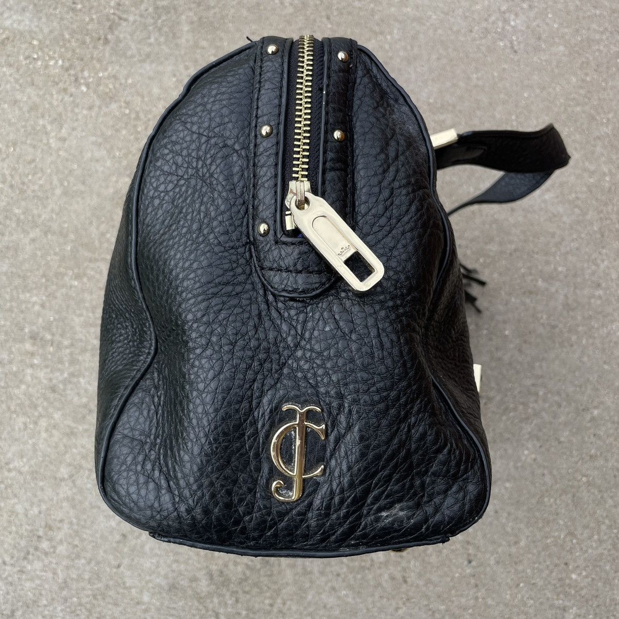Juicy Couture × Vintage Vtg Juicy Couture Leather Handbag Purse Tassel Gold Hardware Size ONE SIZE - 2 Thumbnail