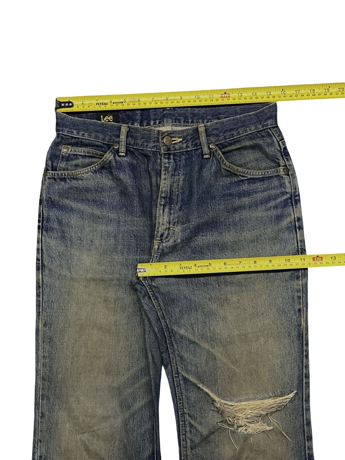 Lee Vintage Lee Riders Japan - Faded Dirty Mud Wash Denim - W31 Size US 31 - 16 Thumbnail