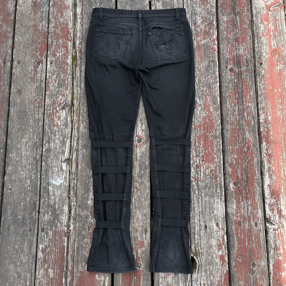 Helmut Lang Helmut Lang 2003 Black Bondage Denim Jeans Size US 28 / EU 44 - 1 Thumbnail