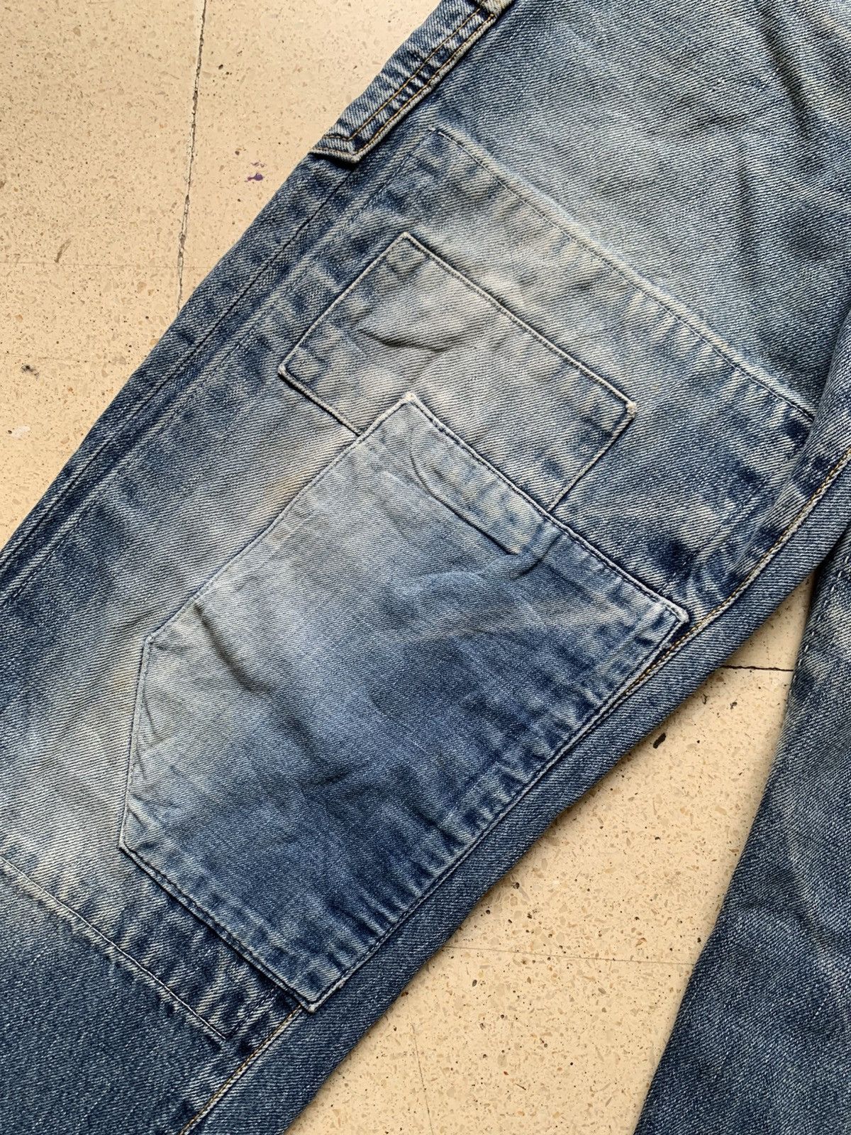 Japanese Brand Vintage gowest repaired selvedge denim Size US 29 - 3 Thumbnail