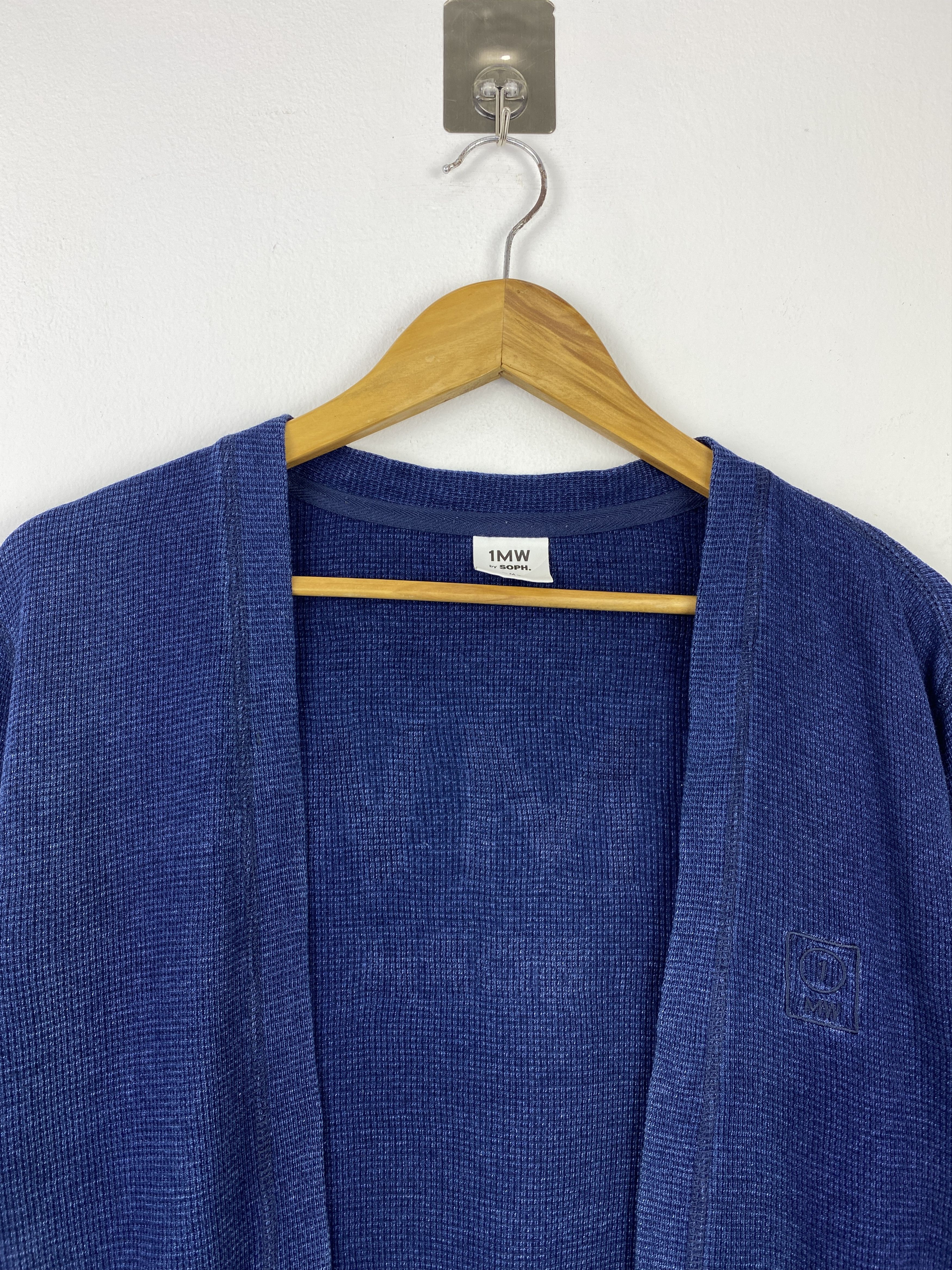 GU Vintage 1MW by SOPH GU Waffle Knit Cardigan BP0048 Size US M / EU 48-50 / 2 - 2 Thumbnail