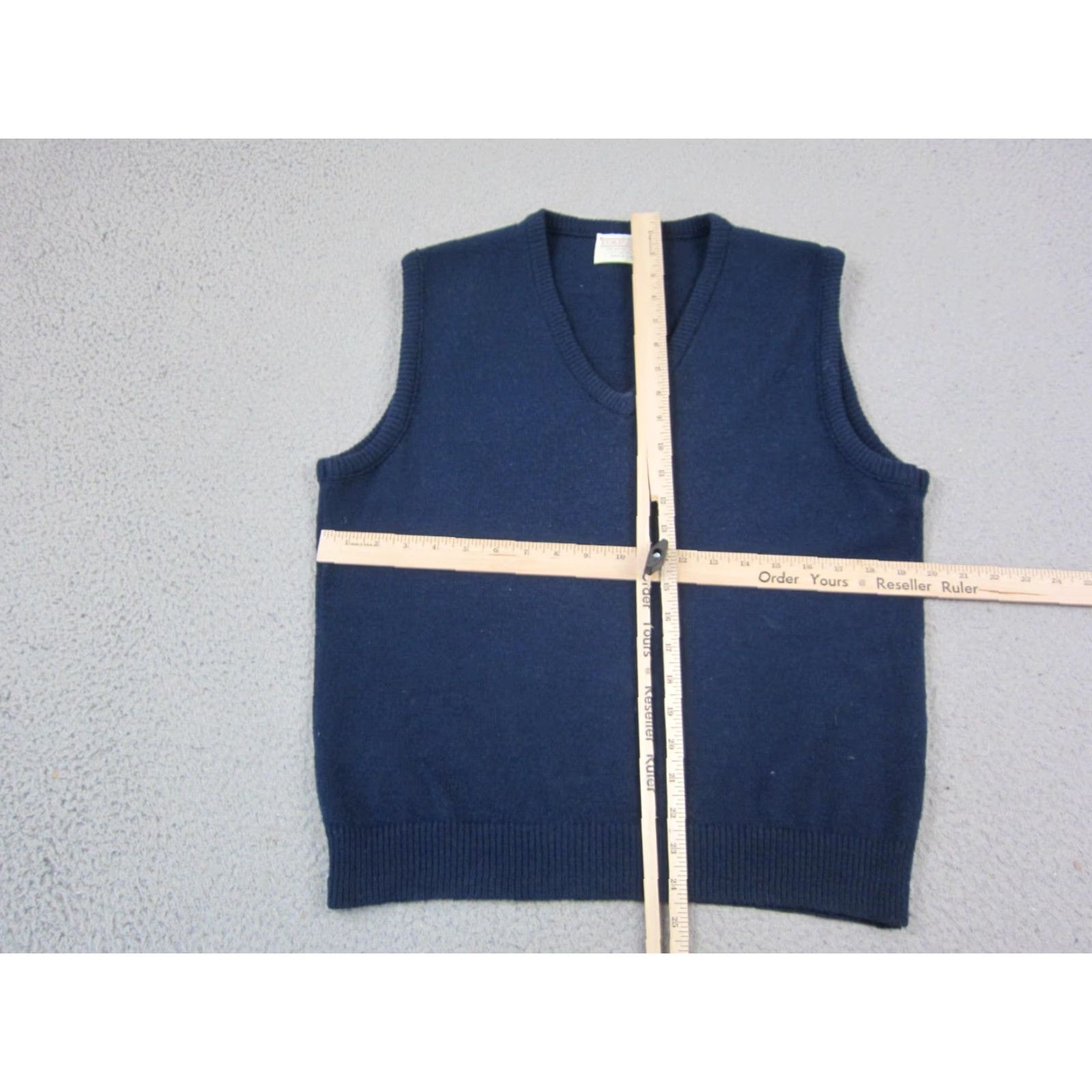 Vintage VINTAGE Lord Jeff Sweater Vest Mens L Blue Orlon Wool Knit V Neck 70s USA Size US L / EU 52-54 / 3 - 5 Thumbnail
