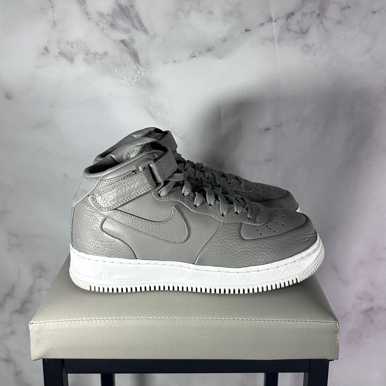 Nike NikeLab Air Force 1 Mid Light Charcoal Size US 8.5 / IT 38.5 - 7 Thumbnail