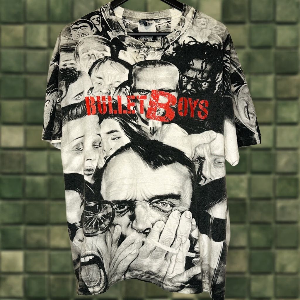 Hanes VINTAGE 1991 Bullet Boys Freak Show Band AOP Single Stitch T-Shirt XL Mens Size US XL / EU 56 / 4 - 1 Thumbnail