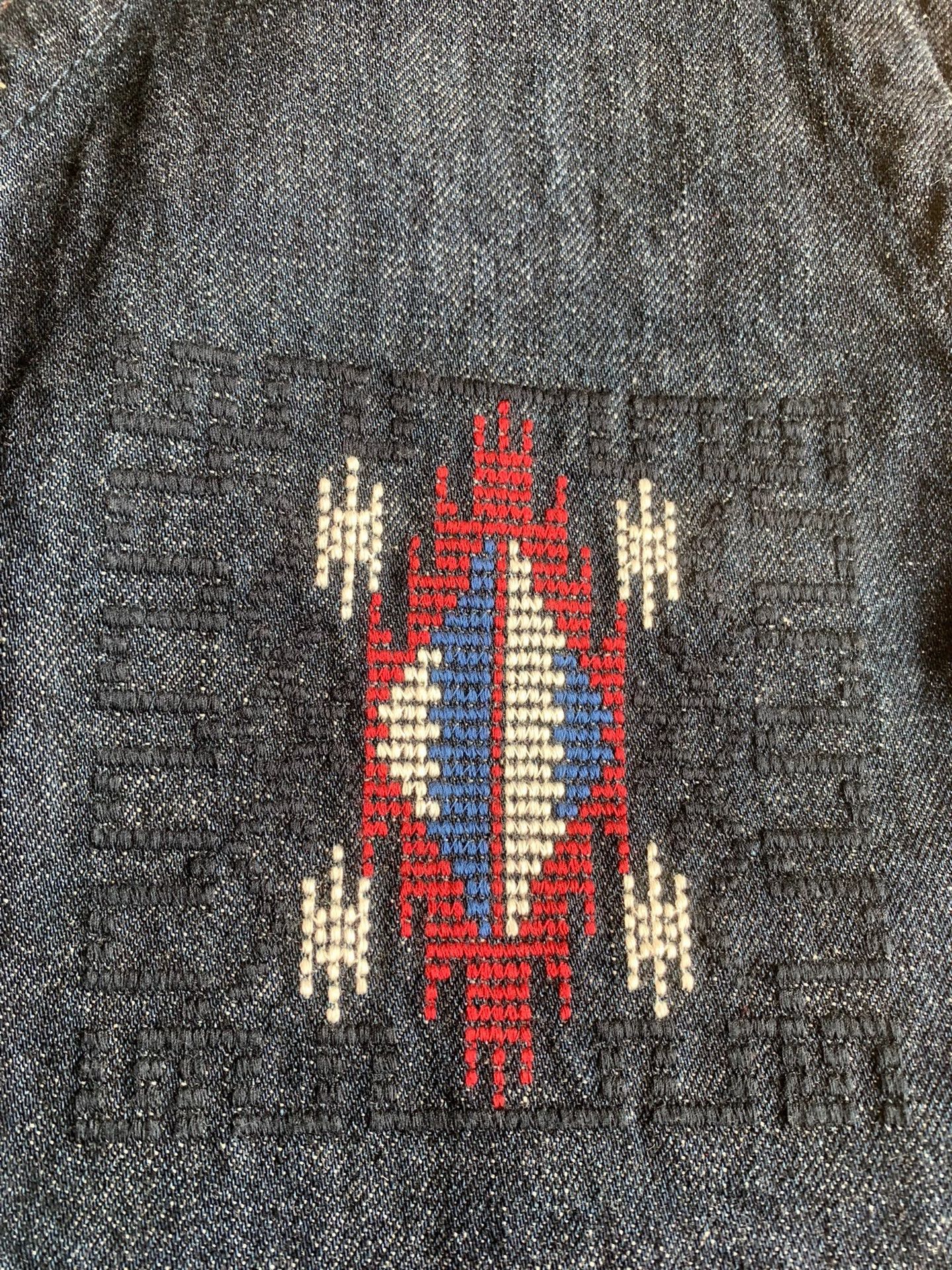 Samurai Jeans SAMURAI JEANS Men's Navajo Woven Denim Vest Size US XXL / EU 58 / 5 - 7 Thumbnail