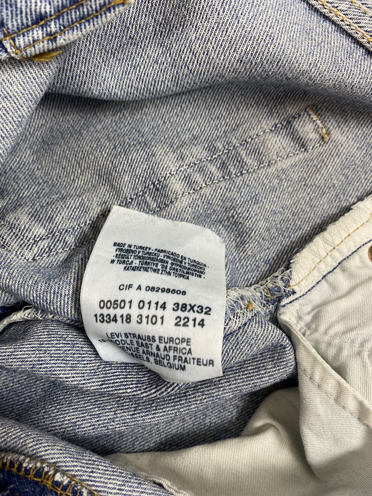 Levi's × Vintage Vintage 90s LEVIS 501 denim jeans Size US 38 / EU 54 - 9 Thumbnail