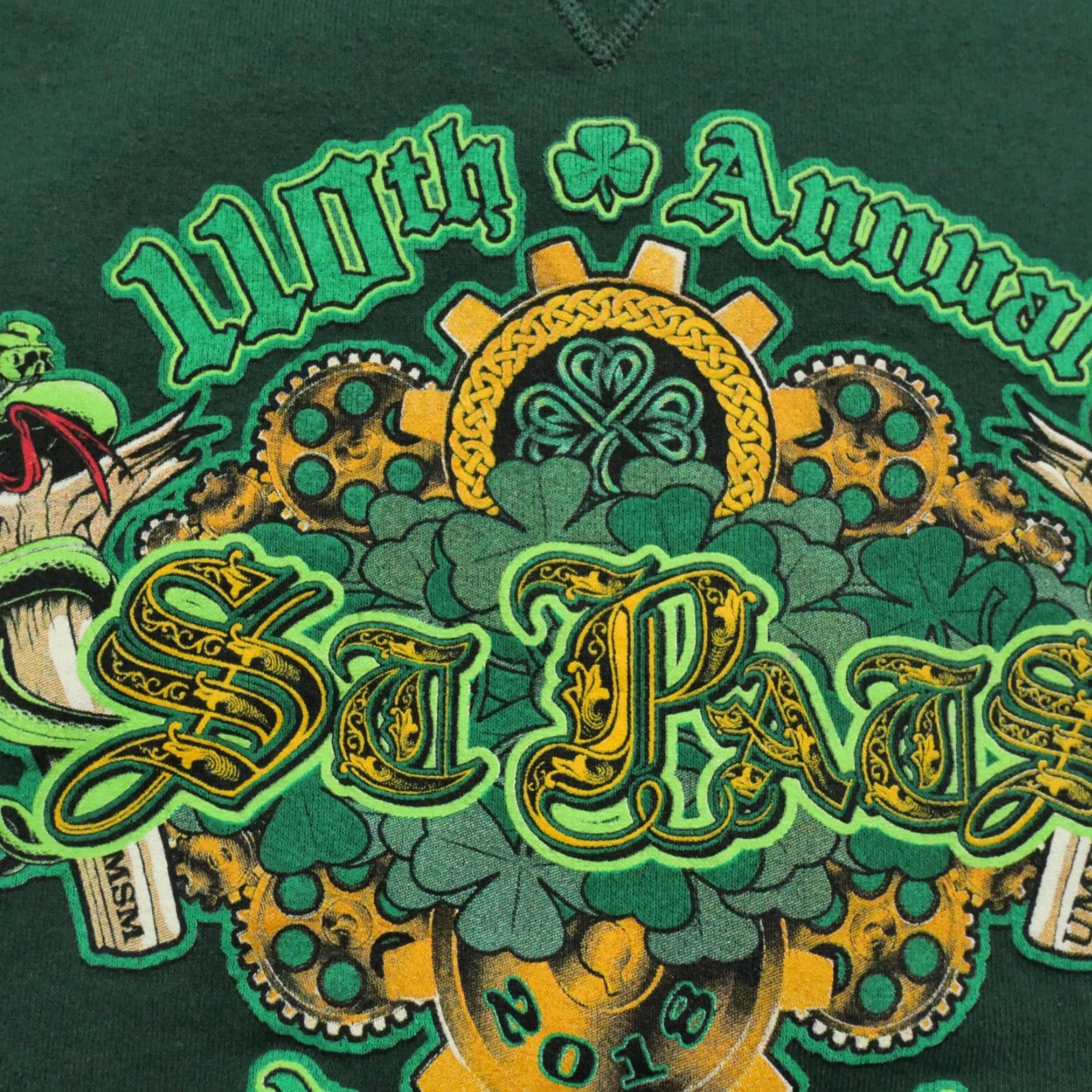 Russell Athletic MSM UMR St Patricks Days Sweatshirt Adult M Green Pullover Russell Athletic Crew Neck Logo Size US M / EU 48-50 / 2 - 4 Thumbnail