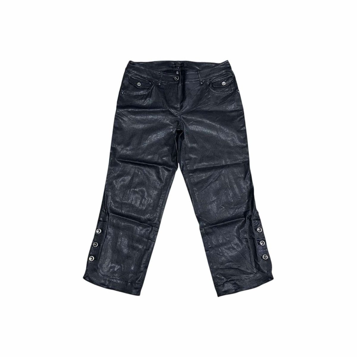 If Six Was Nine × Japanese Brand × Le Grande Bleu (L.G.B.) 🔥Sick Y2K Japanese Planet Remix Co.Jp Biker Pants Wax Black Size US 30 / EU 46 - 1 Thumbnail