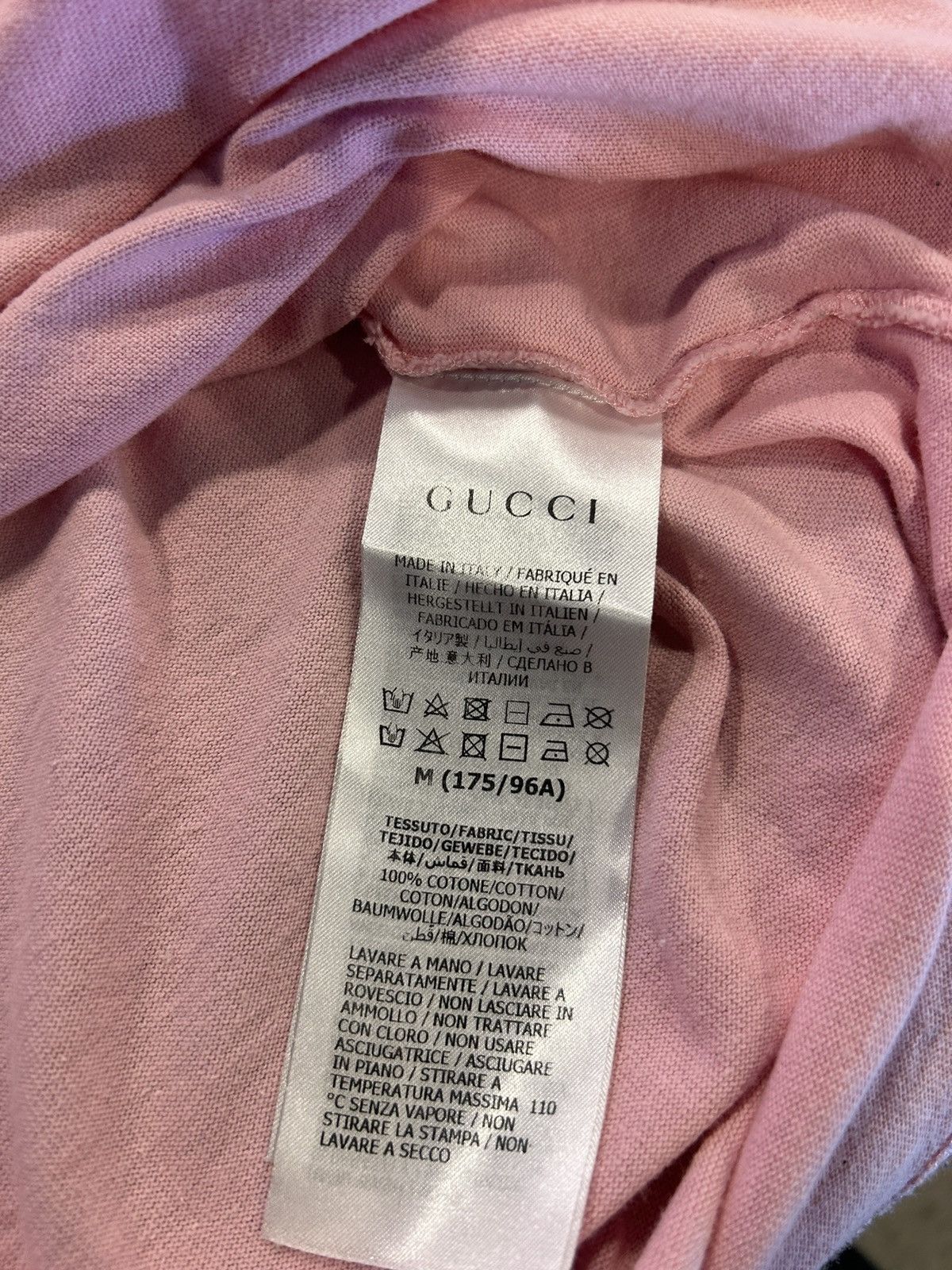 Gucci Pink gucci football shirt Size US XL / EU 56 / 4 - 4 Thumbnail
