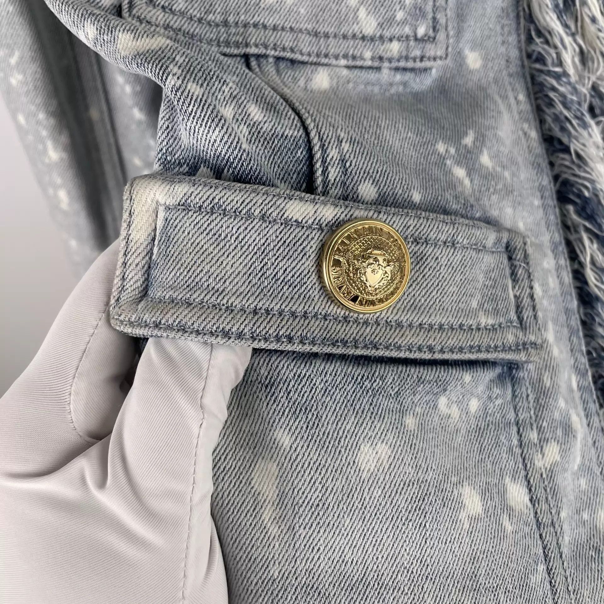 Balmain Balmain Denim Jacket Blue 36 260409ZPX9K02 Size XS / US 0-2 / IT 36-38 - 4 Thumbnail