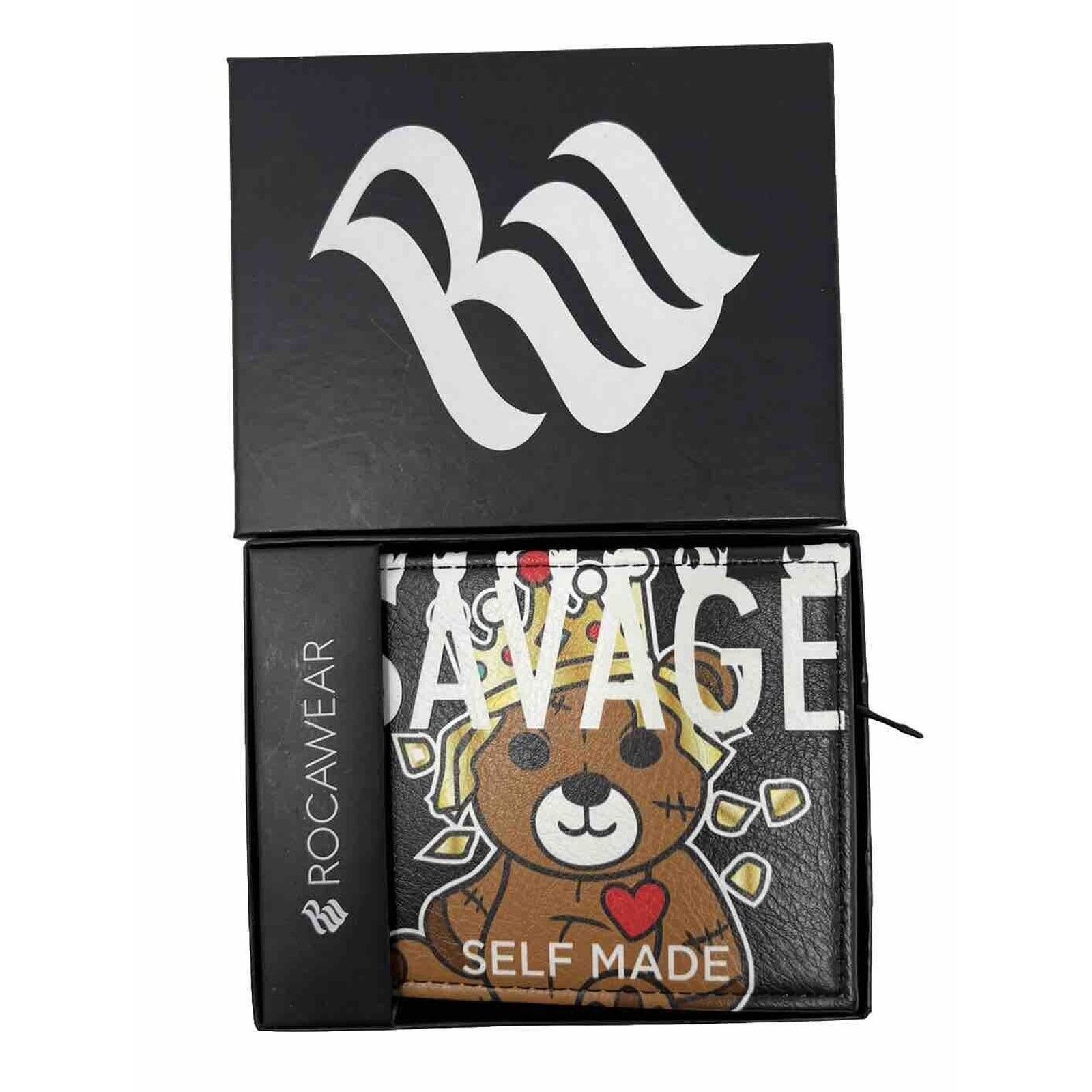 Rocawear ROCAWEAR MEN'S Wallet BIFOLD SAVAGE KING BEAR - SELF MADE Size ONE SIZE - 2 Thumbnail