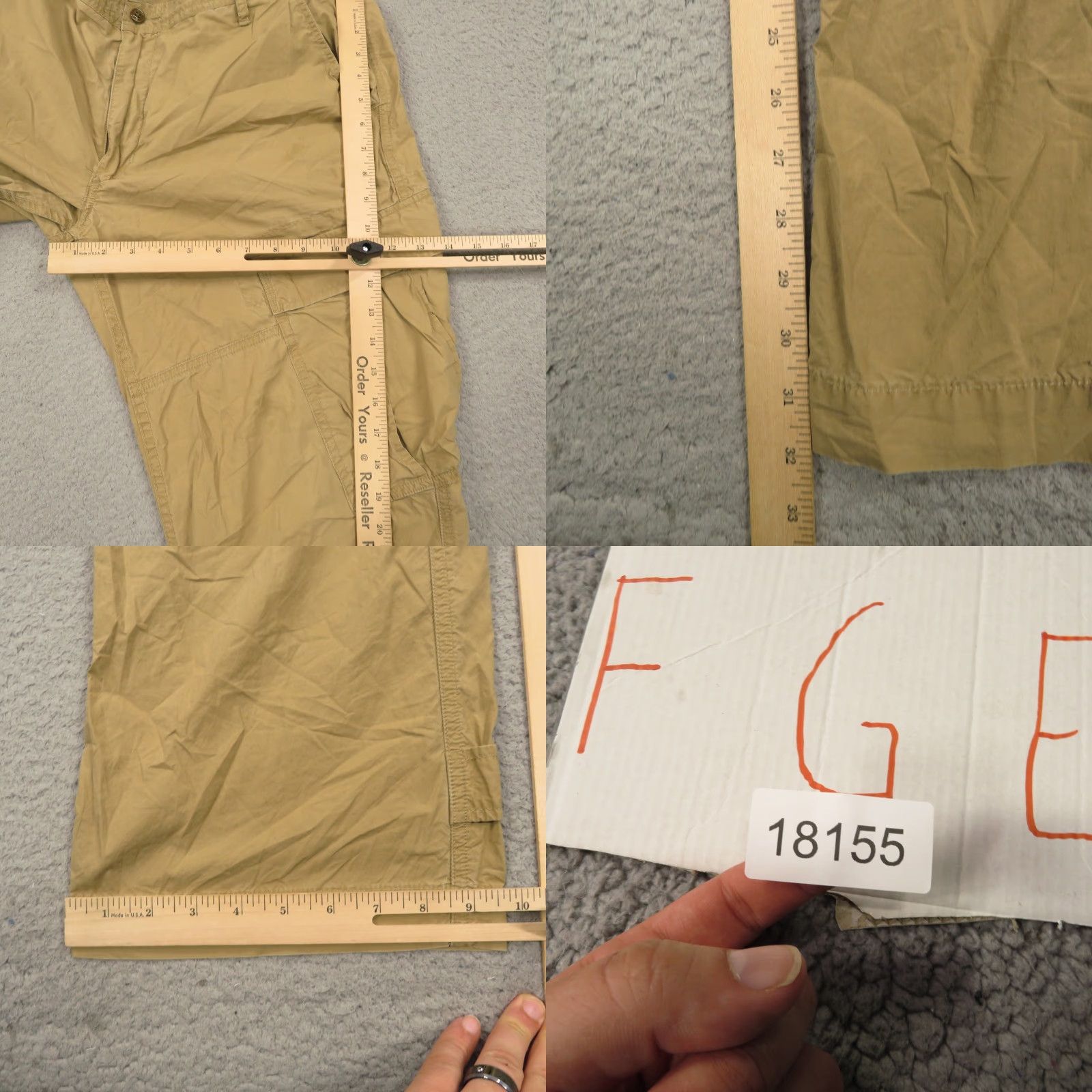 Polo Ralph Lauren VTG Polo Ralph Lauren Pants Mens 36x32 Lightweight Paratrooper Utility Cargo Tan Beige 5-Pocket Inseam 32in 36 Regular Mens Jeans Cargo Pants Size US M / EU 48-50 / 2 - 10 Thumbnail