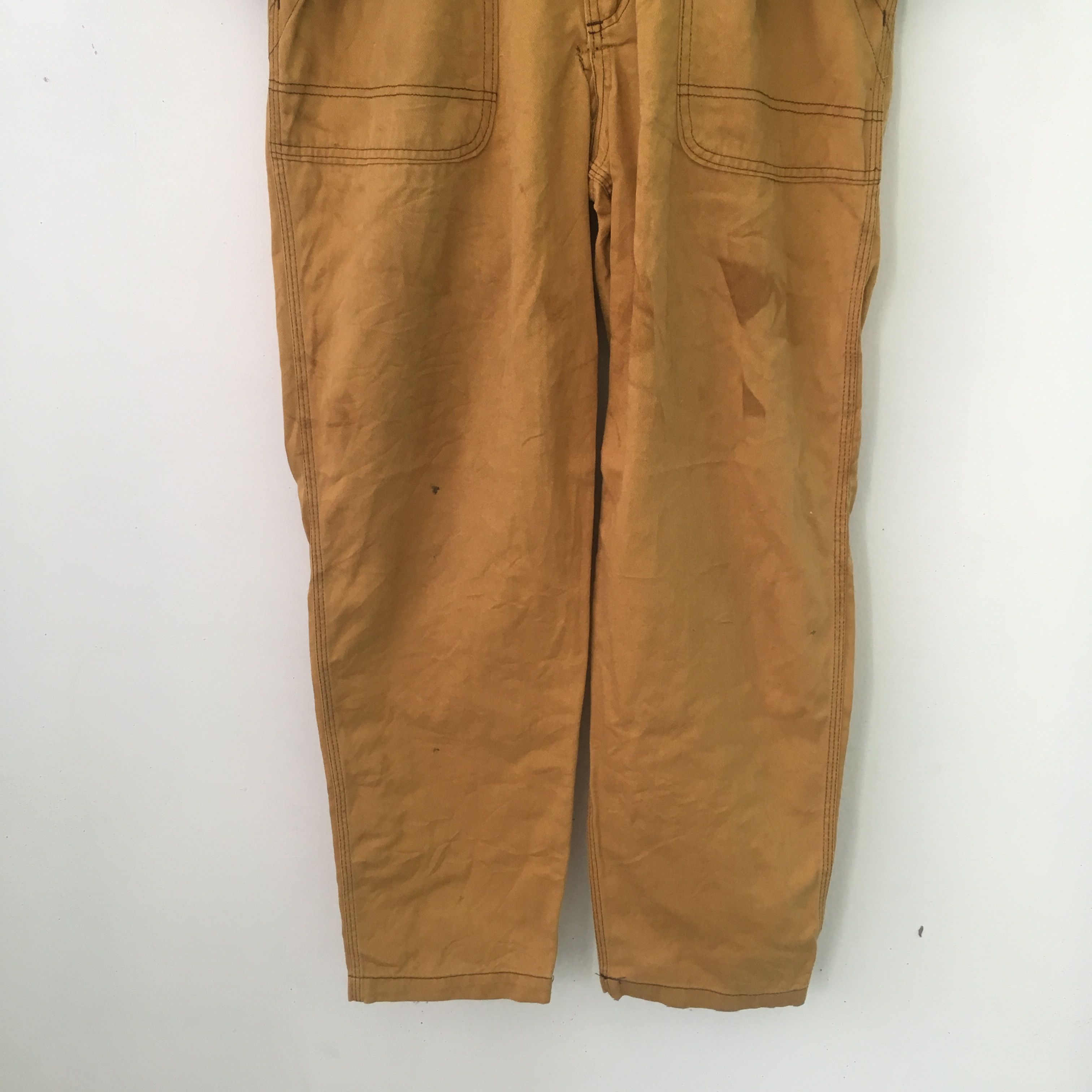 Japanese Brand Vintage 90's Heavy Used Toyota Japan Brown Coveralls - 481 Size US L / EU 52-54 / 3 - 12 Thumbnail