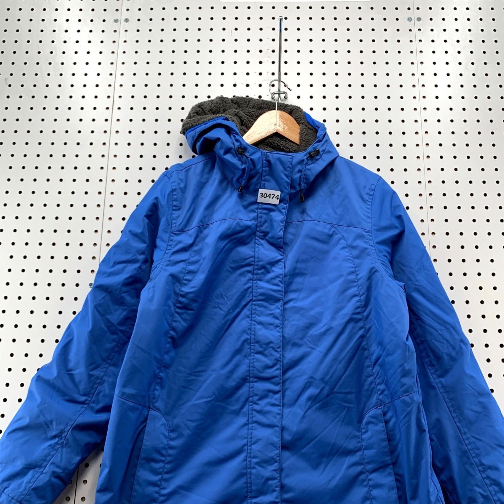 Vintage L.L. Bean Hooded Parka Jacket Womens Medium Blue Sherpa Lined 22x27.5 Size M / US 6-8 / IT 42-44 - 5 Thumbnail