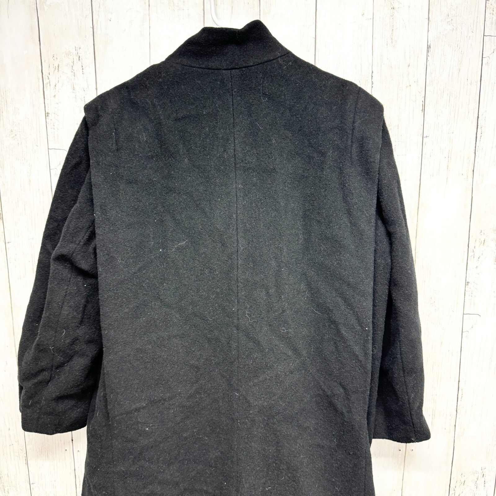 Vintage Vintage Projections Coat Black Peacoat Button Front Outdoor Size L / US 10 / IT 46 - 6 Thumbnail