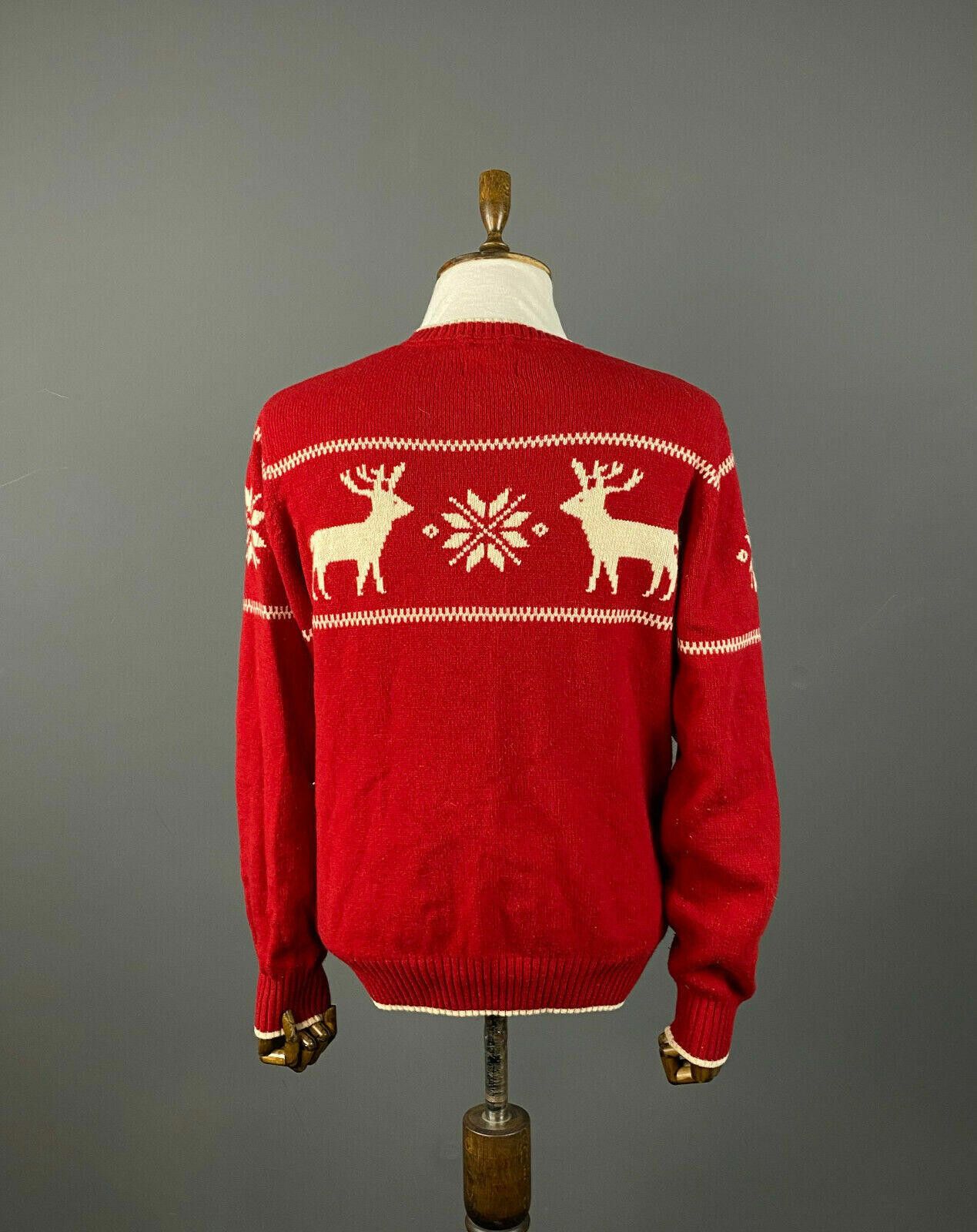 Gant Men Gant Red Wool Warm Winter Sweater Size L Pit to Pit 22" Size US L / EU 52-54 / 3 - 5 Thumbnail