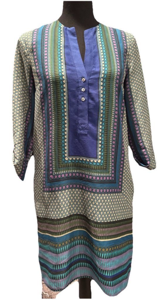 Zara Zara Moroccan Print Tunic Dress Size XS / US 0-2 / IT 36-38 - 2 Thumbnail